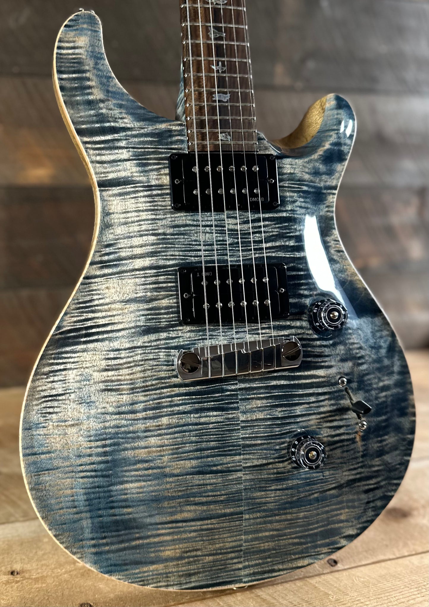 PRS Wood Library Custom 24 Stoptail Limited Edition - Faded Whale Blue (Natural Back) 429769