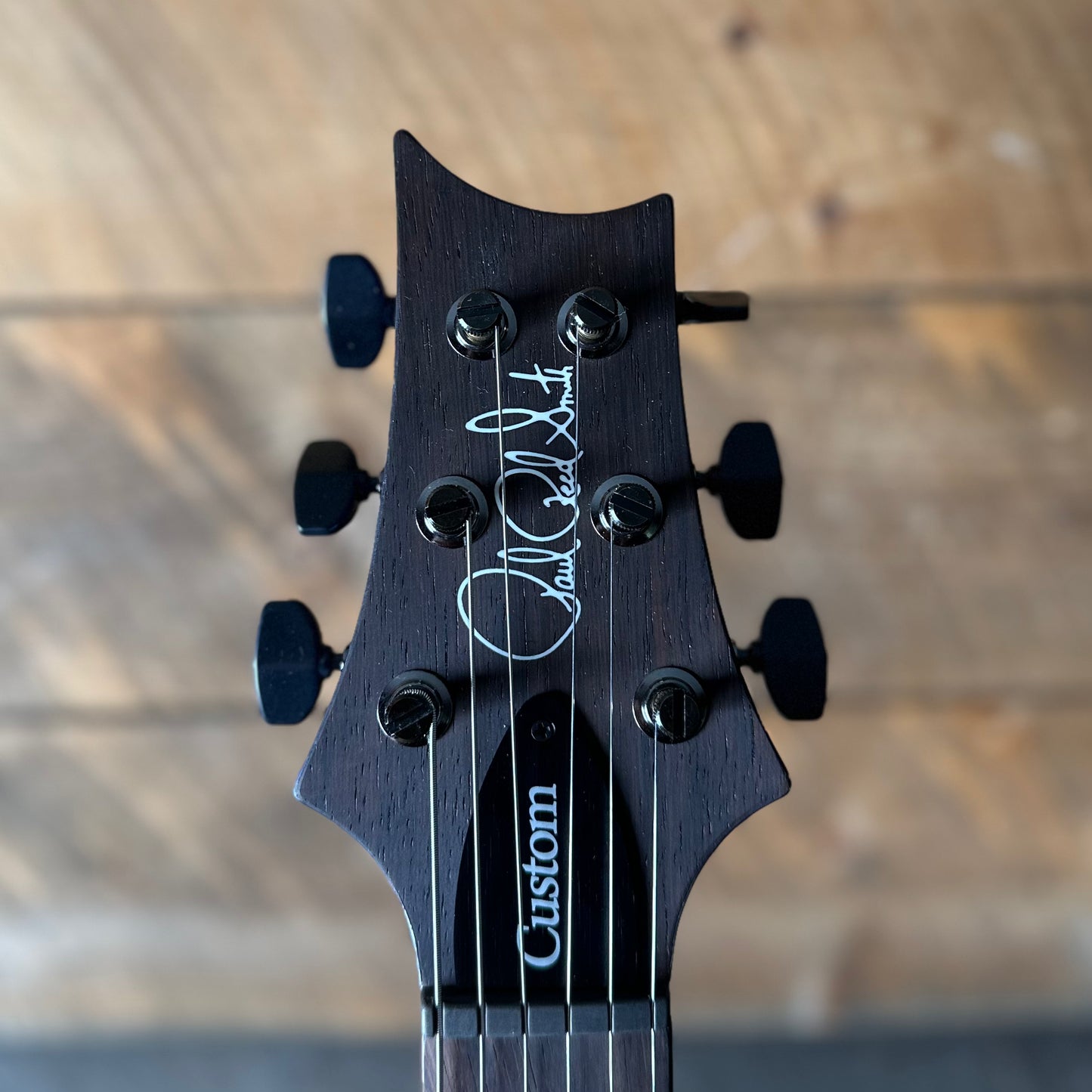 PRS Wood Library Custom 24, 10 Top Brazilian Rosewood Fretboard 58/15lt Korina Back - Bonnie Pink with Blue Wrap Micro Burst!! 411451n