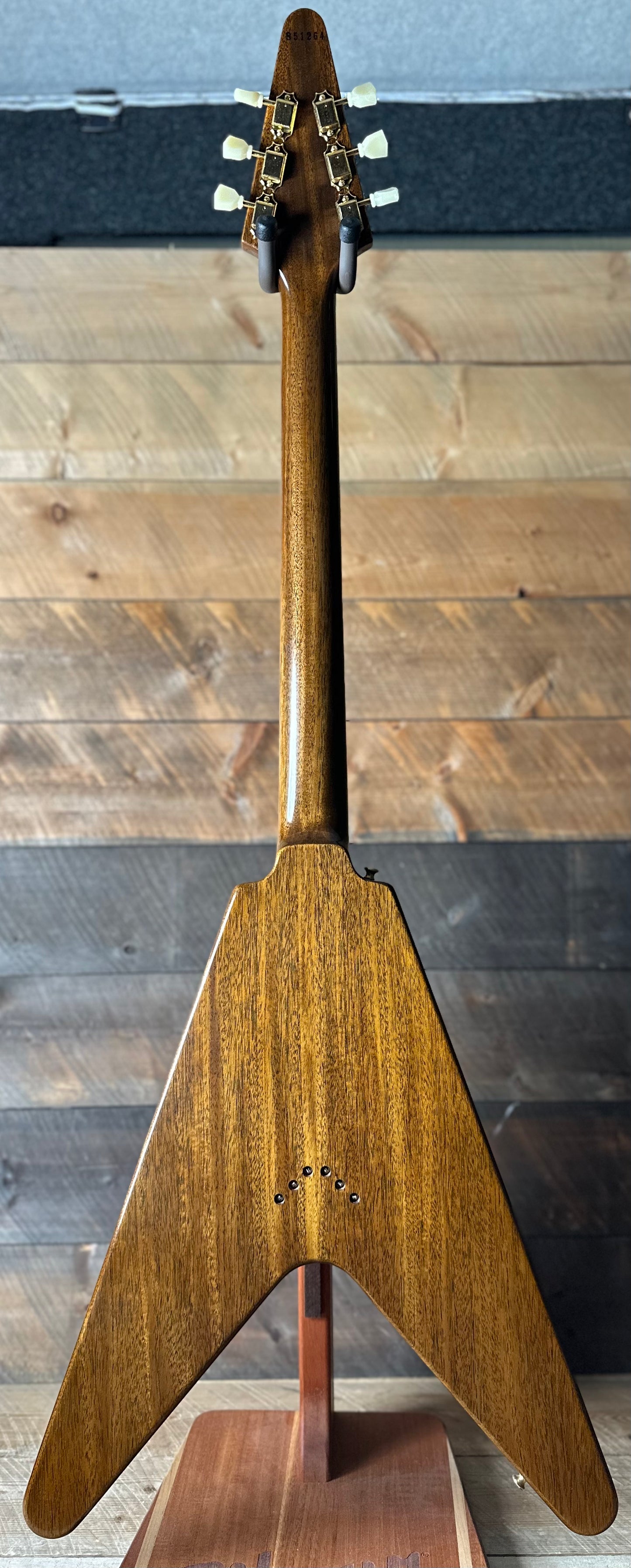 Gibson Custom 1958 Mahogany Flying V Reissue VOS *Only 6.35 Pounds!!* - Antique Natural 851264