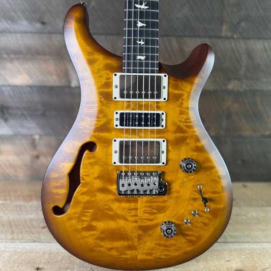 PRS S2 Wood Library Special Semi-Hollow Quilted Top Ebony Fretboard Satin McCarty Tobacco Sunburst S2088391