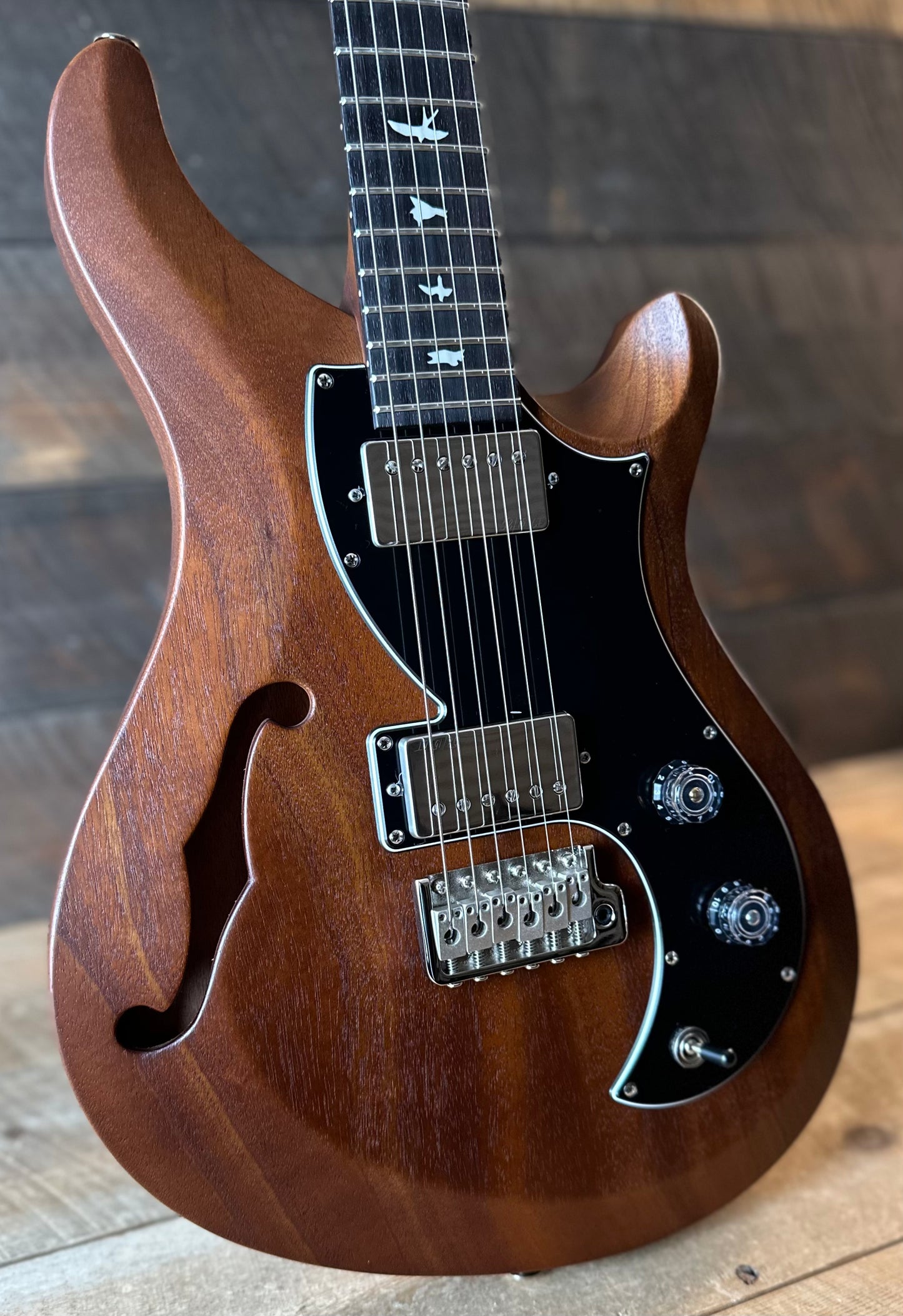 PRS S2 Vela Semi-Hollow HHT Quimper Edition – Walnut Satin Nitro USA Electric Guitar S2088839