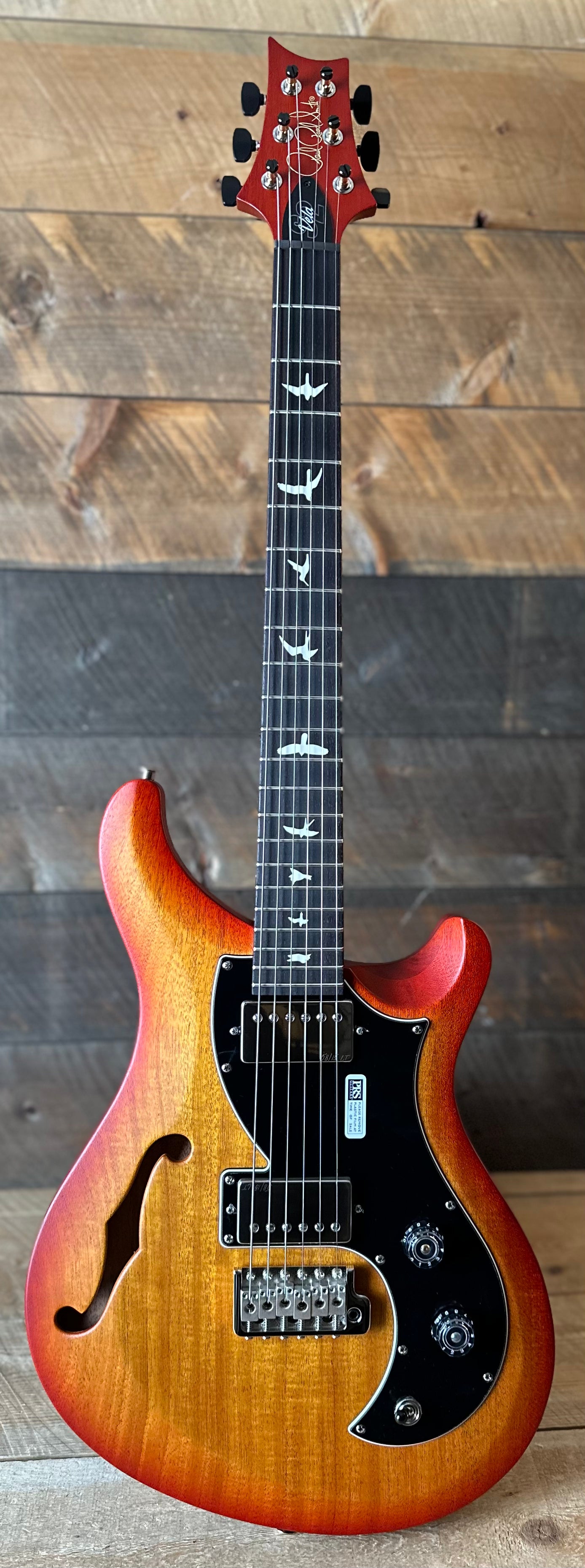 PRS S2 Vela Semi-Hollow HHT Quimper Edition – McCarty Sunburst Satin Nitro USA Electric Guitar S2089045