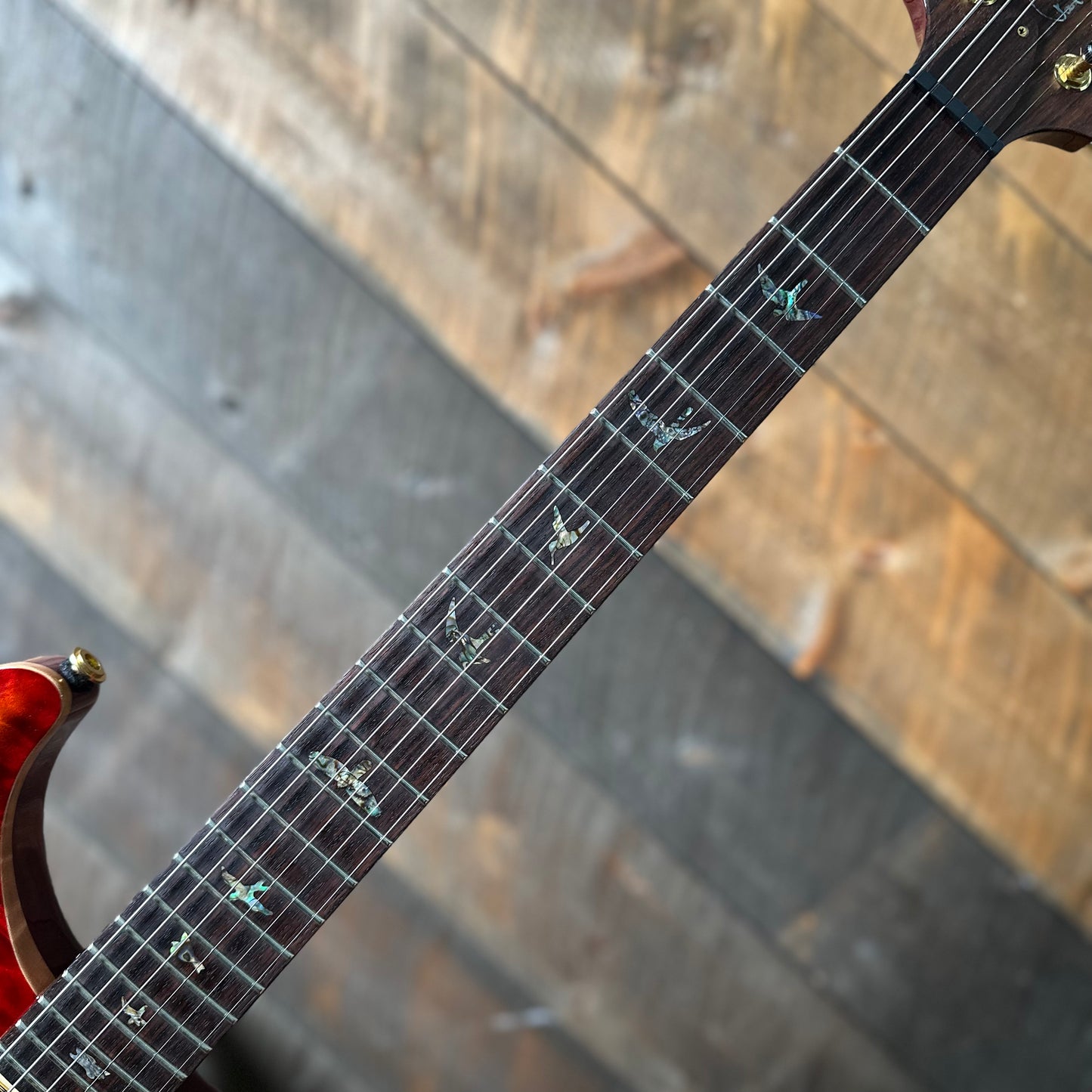 Used 2003 PRS Brazilian Custom 22, Artist Top, Hardtail, Gold Hardware - Dark Cherry Sunburst