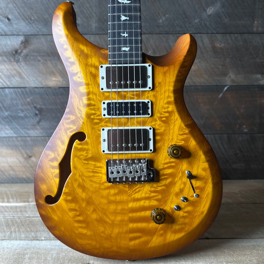 PRS S2 Wood Library Special Semi-Hollow Quilted Top - Satin Honey Gold Burst S2085236