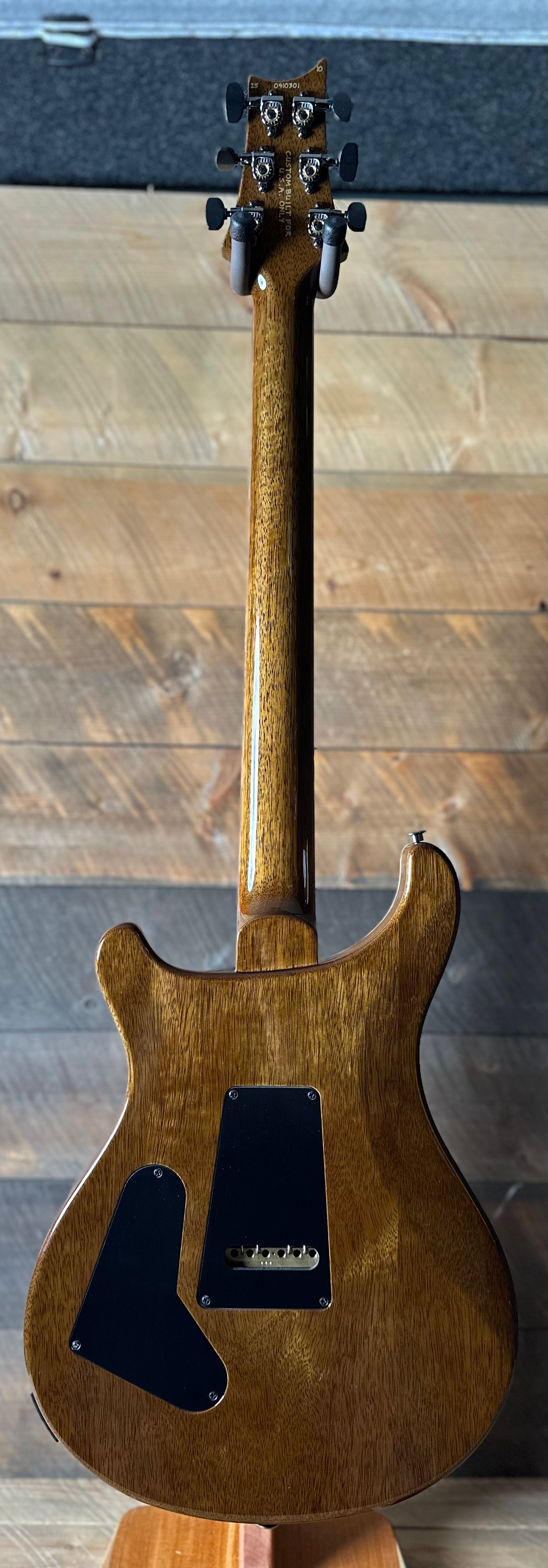 PRS Wood Library Custom 24 Flame Top  Brazilian Rosewood Fretboard!  - Livingston Lemondrop 410301