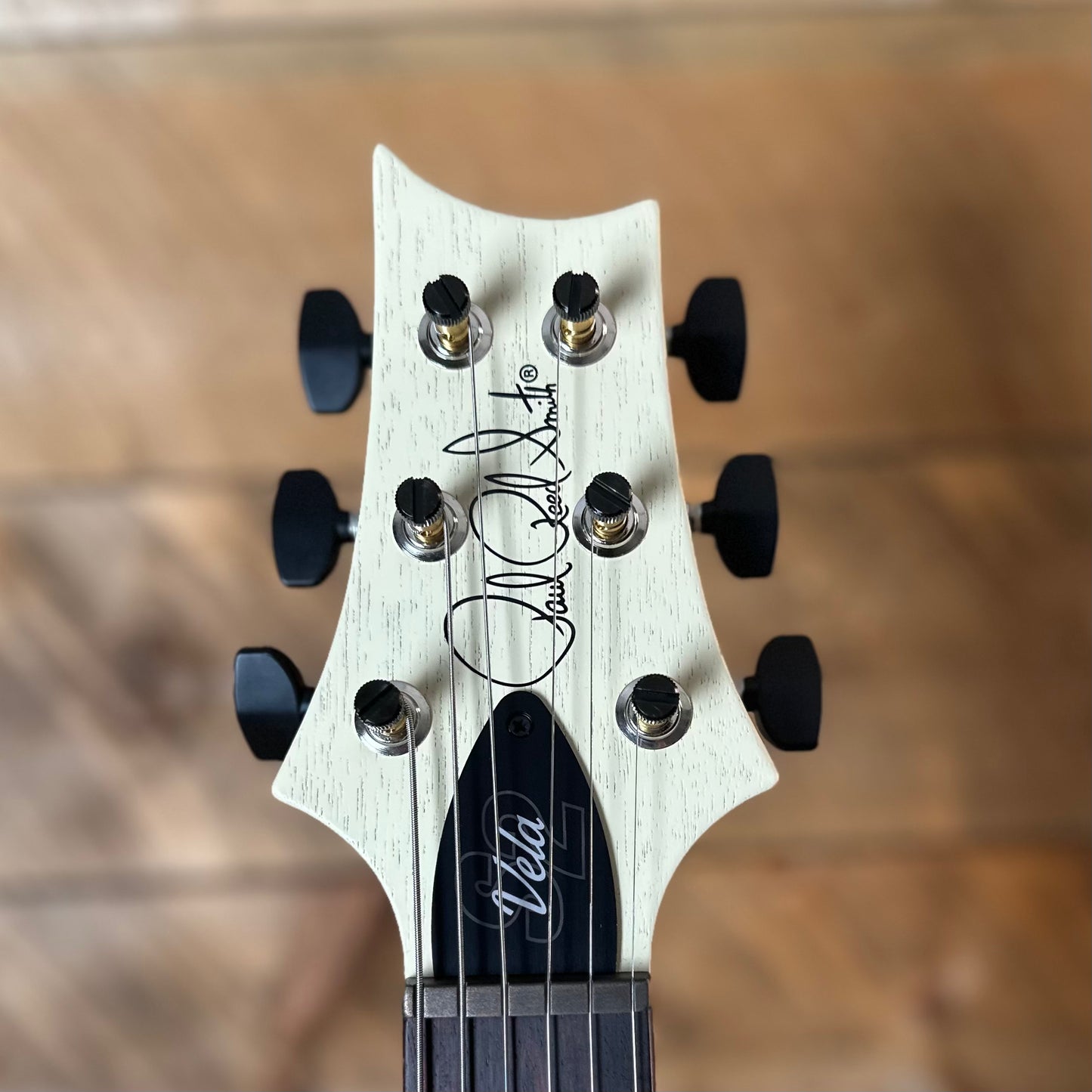 PRS S2 Vela Semi-Hollow HHT Quimper Edition – Antique White Satin Nitro USA Electric Guitar S2088805