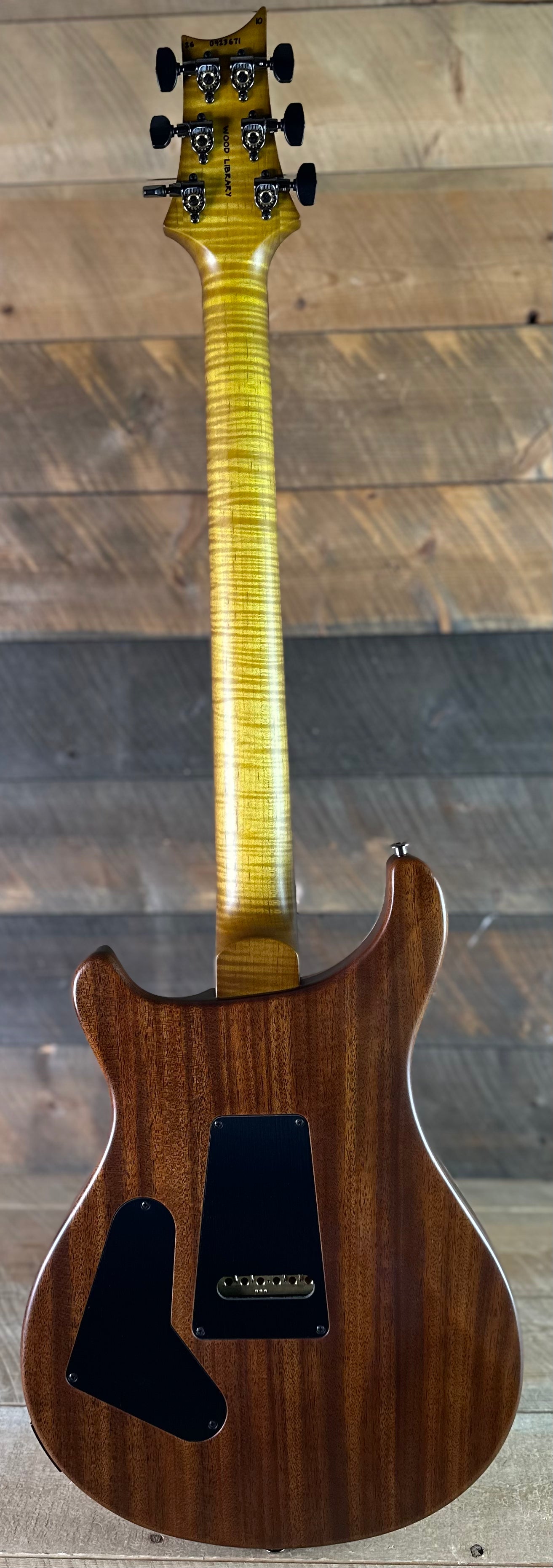 PRS Wood Library Custom 24 Fatback Semi-Hollow! - Satin Livingston Lemondrop 423671