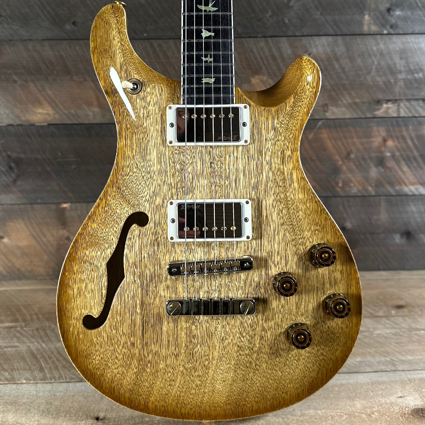 PRS Wood Library McCarty Korina 594 Semi-Hollow Small Batch Limited - Vintage Natural 433111