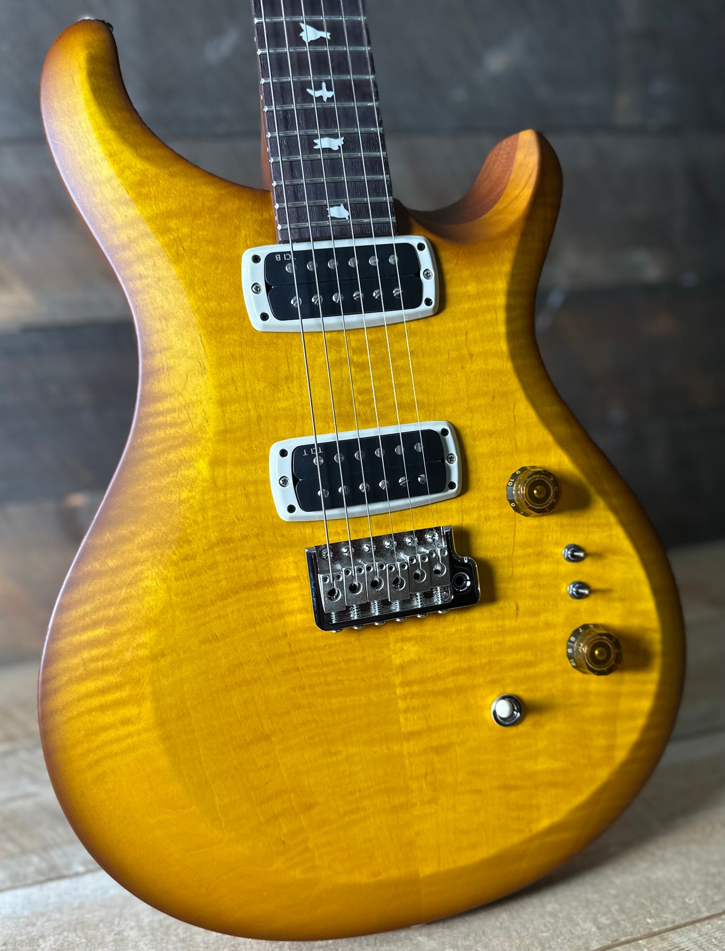 PRS S2 Wood Library Custom 24-08 QS Exclusive Satin Run! - Honey Gold Burst S2085541