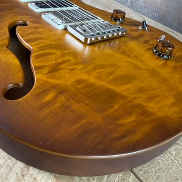 PRS S2 Wood Library Special Semi-Hollow Quilted Top Ebony Fretboard Violin Amber Sunburst  S2088392
