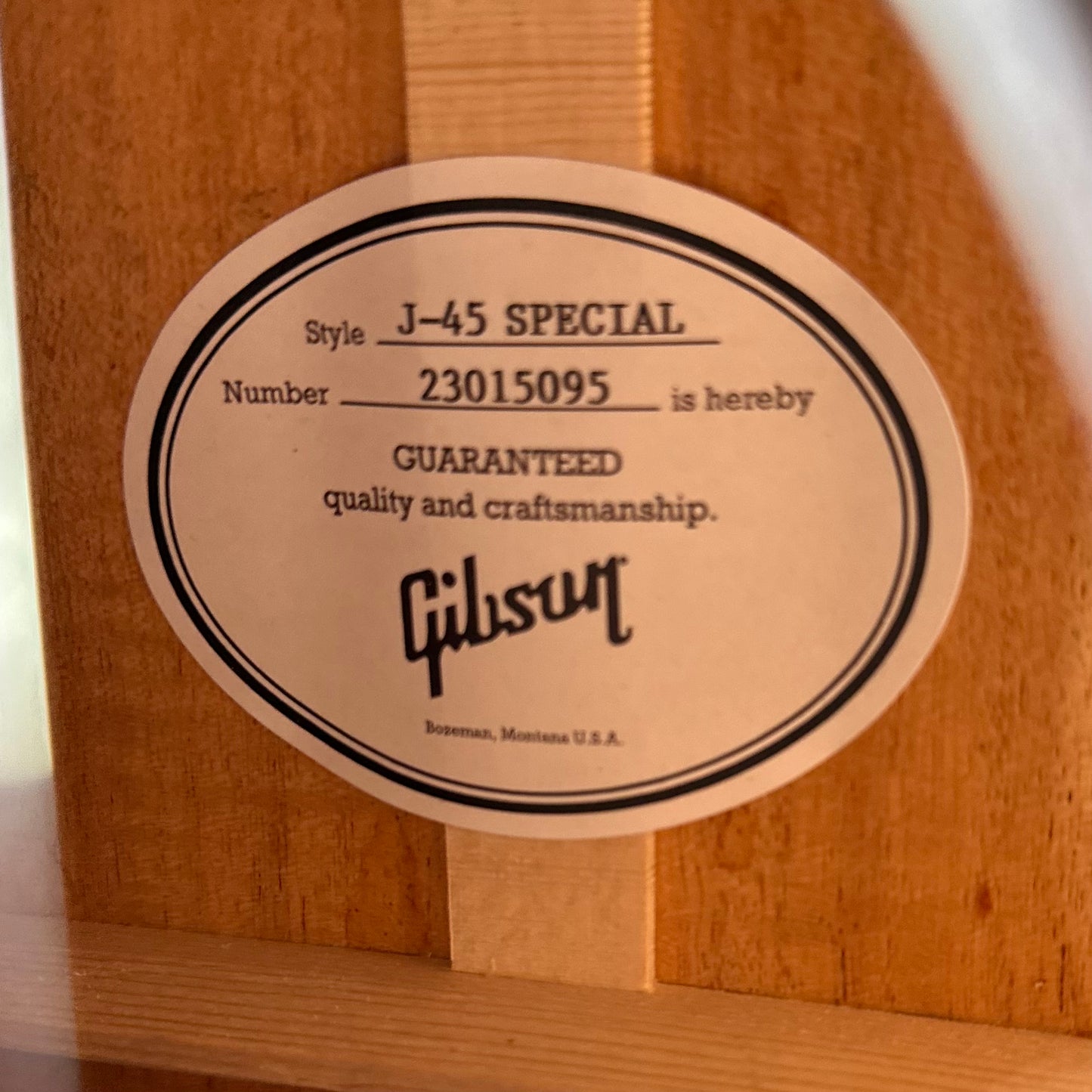 Gibson J-45 Special - Satin Vintage Sunburst 23015095