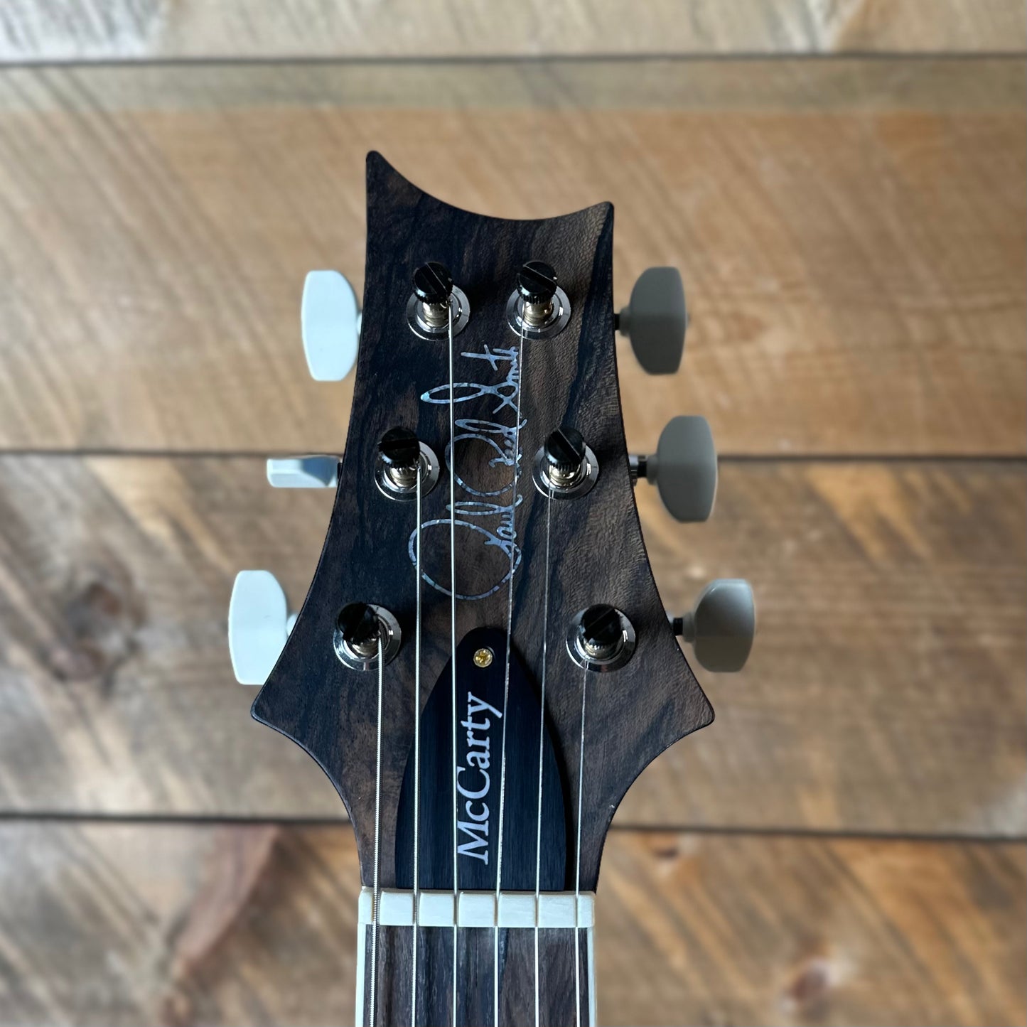 PRS Wood Library McCarty Tremolo w/ Dual Mini Toggles Flame Maple 10-top Ziricote FB - Arctic Blue Stained Neck 427978