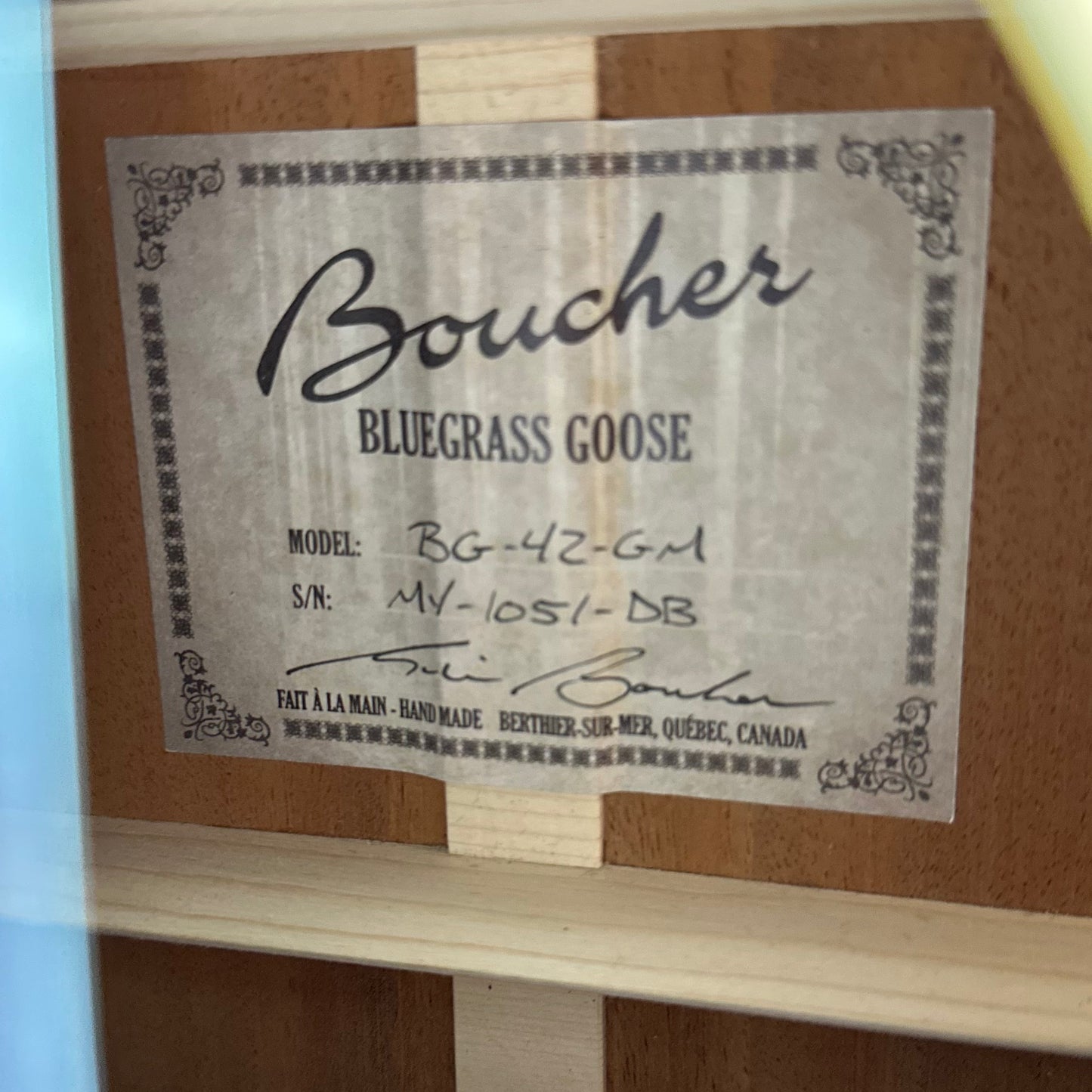 Used Boucher Bluegrass Goose BG-42-GM Dreadnaught Acoustic