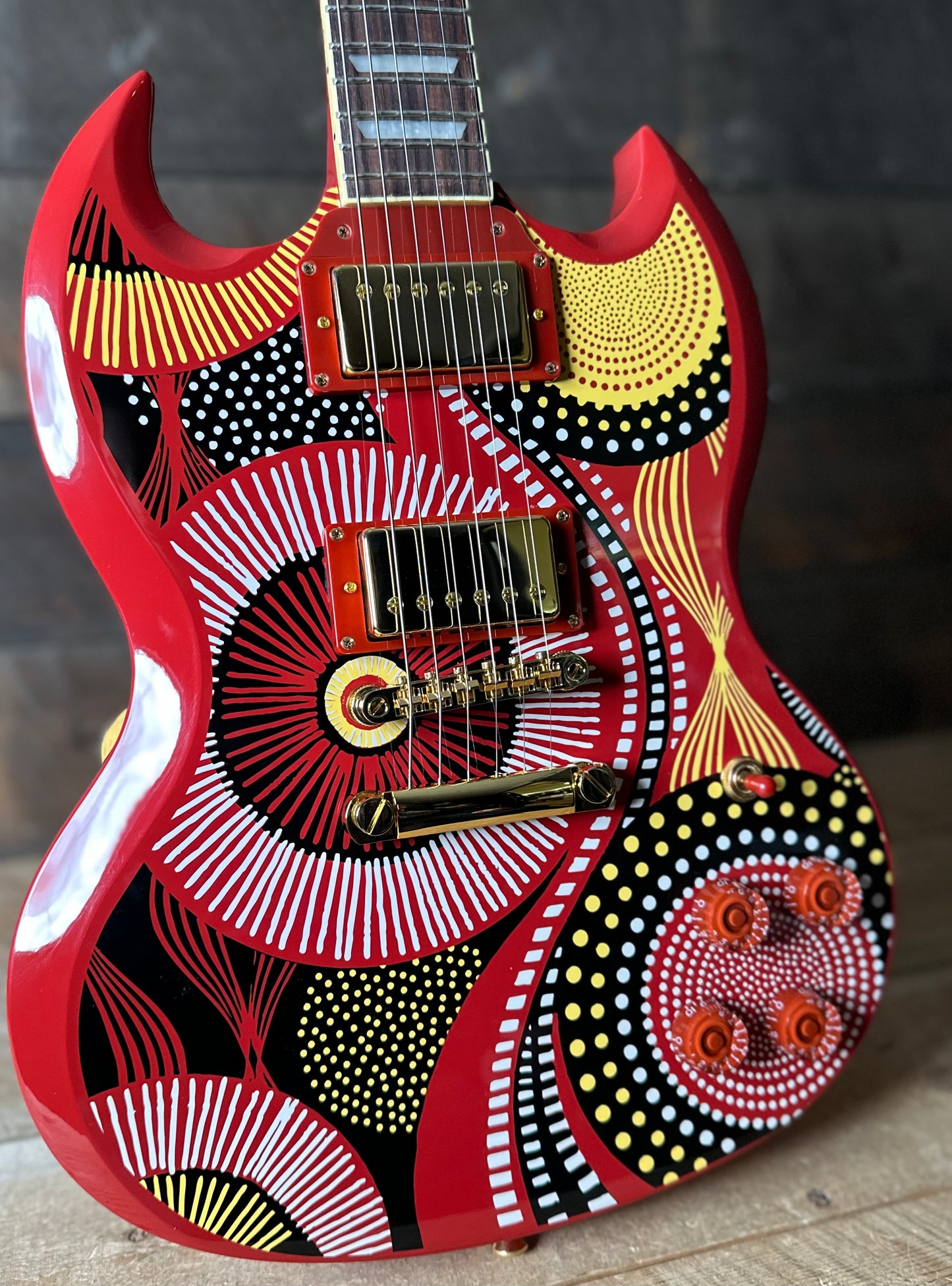 Epiphone Fatoumata Diawara Signature SG - Fire Ember Red 25071521976