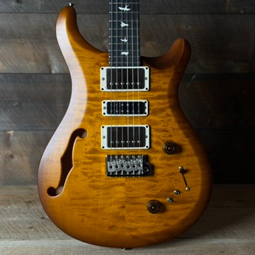 PRS S2 Wood Library Special Semi-Hollow Quilted Top Ebony Fretboard Violin Amber Sunburst  S2088415