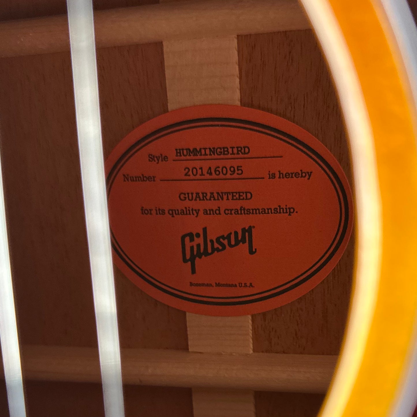 Gibson Hummingbird Original - Heritage Cherry Sunburst 20146095