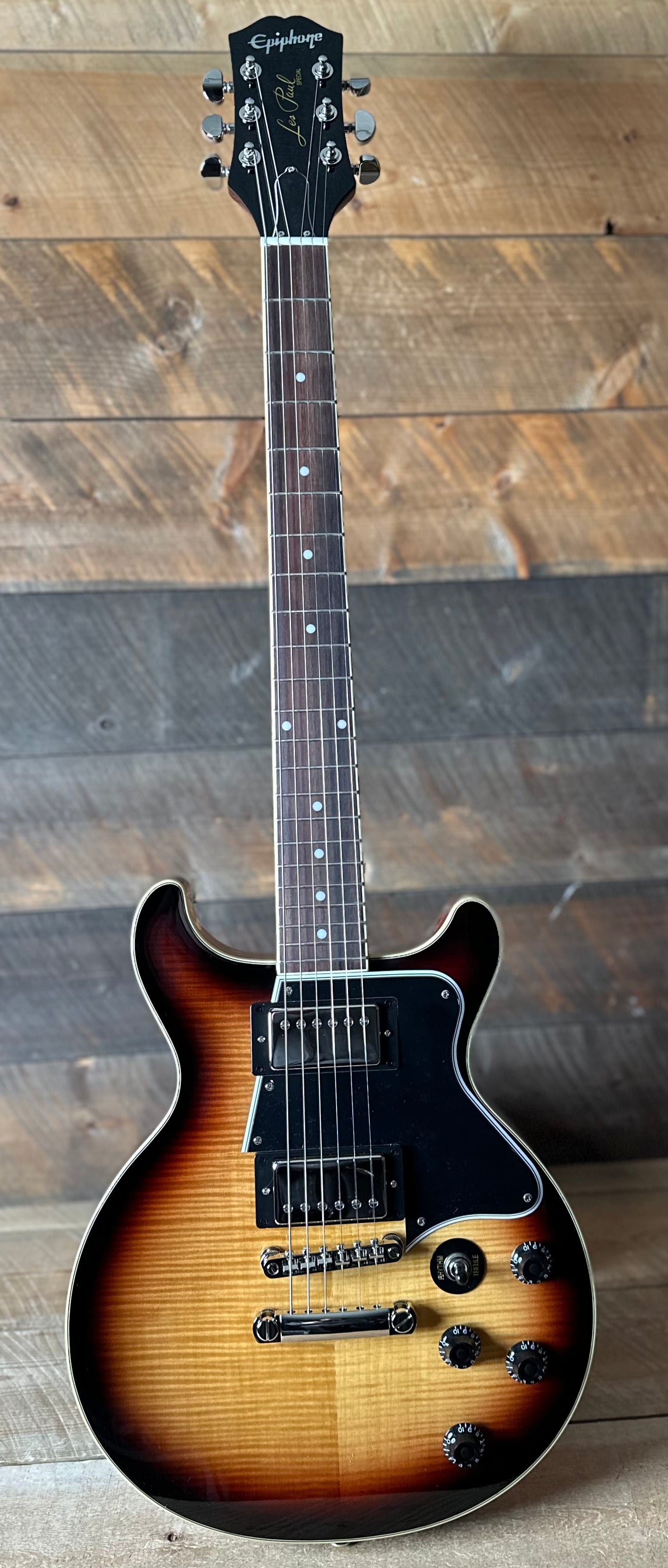 Epiphone Les Paul Special Double Cut Figured - Bourbon Burst 25101524434