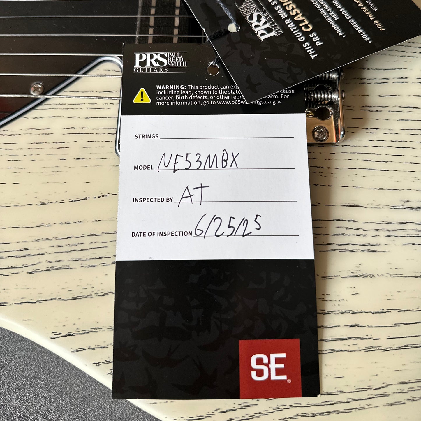 PRS SE NF53 - White Doghair 28482