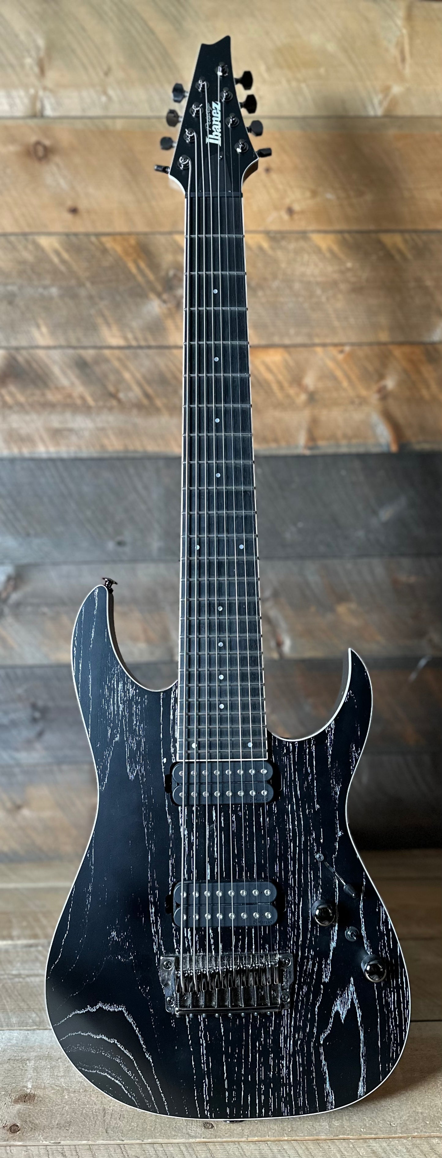 Used Ibanez Prestige RG5328 - Lightning Through A Dark 8-String Electric Guitar