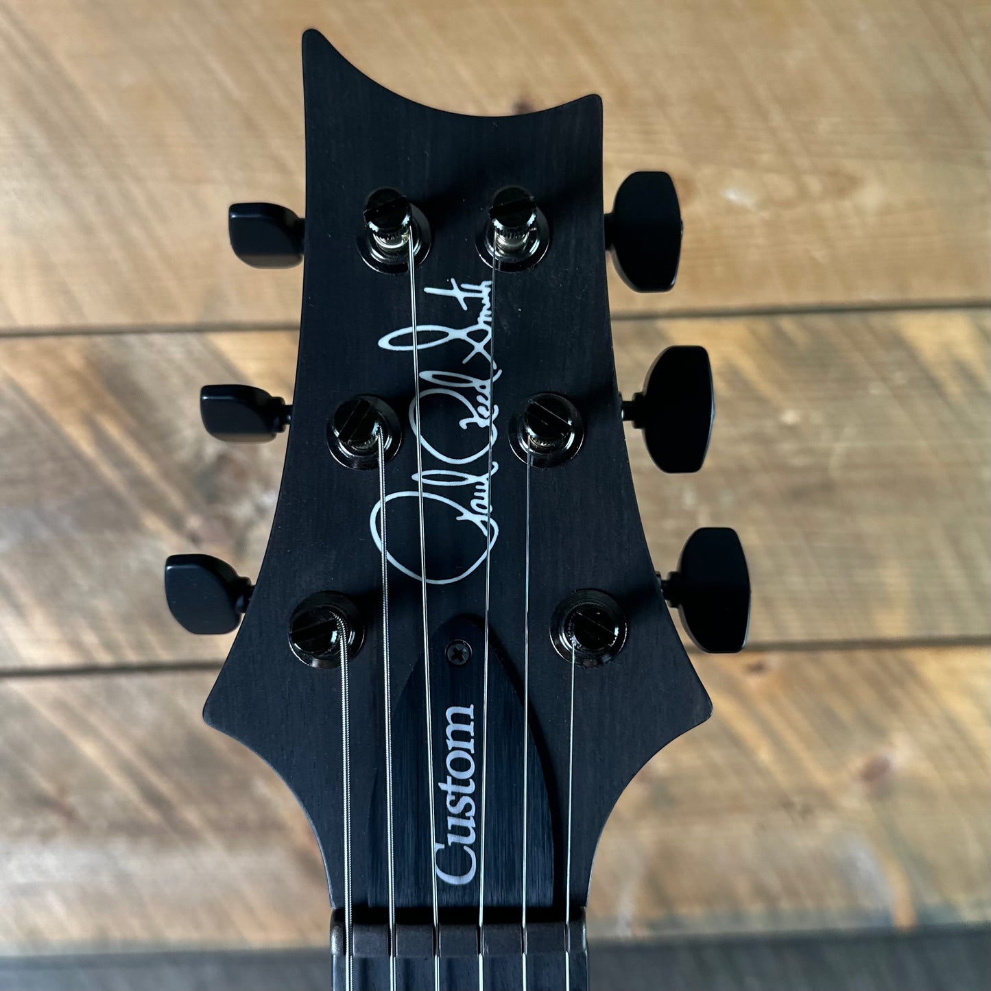 PRS Wood Library Custom 24 Fatback Semi-Hollow McCarty III Pickups Ebony Fretboard Satin Yellow Tiger Finish Stained Maple Neck 423670