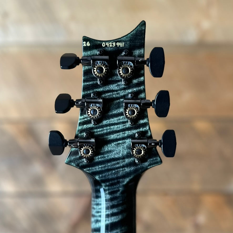 PRS Wood Library Special Semi-Hollow Artist Grade Top - Teal Black With Natural Back