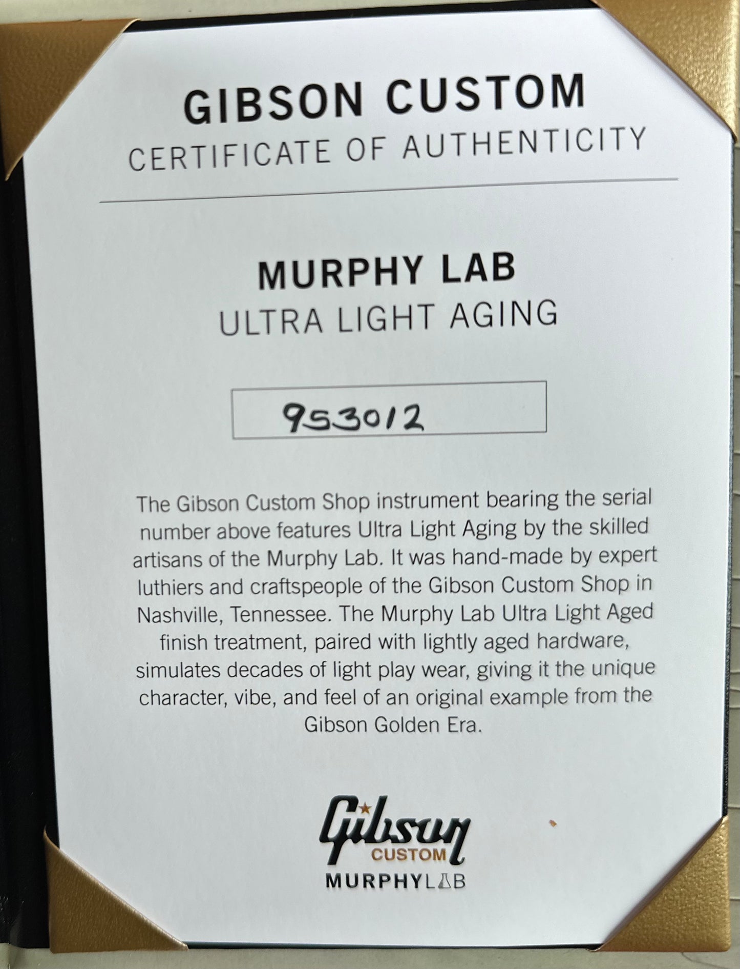 Gibson Custom Shop Murphy Lab 1959 Les Paul Standard Ultra Light Aged - Sunrise Teaburst 953012