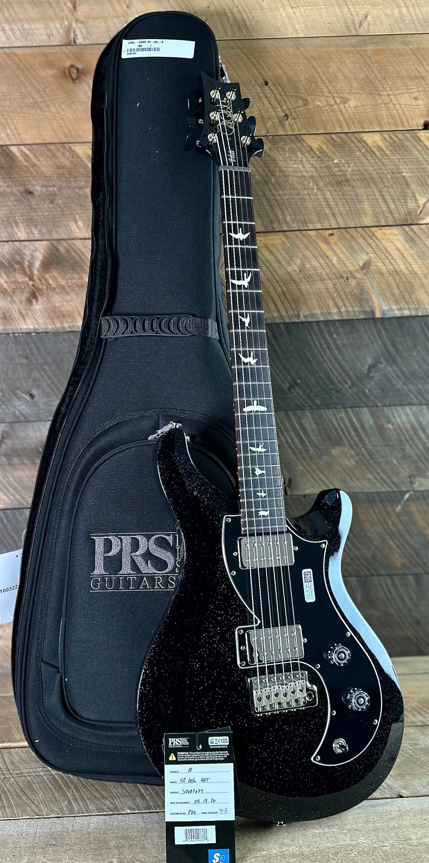 PRS S2 Vela HHT - Black Rainbow Holoflake S2087679