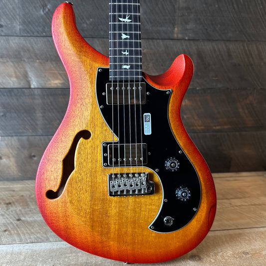 PRS S2 Vela Semi-Hollow HHT Quimper Edition – McCarty Sunburst Satin Nitro USA Electric Guitar S2089022