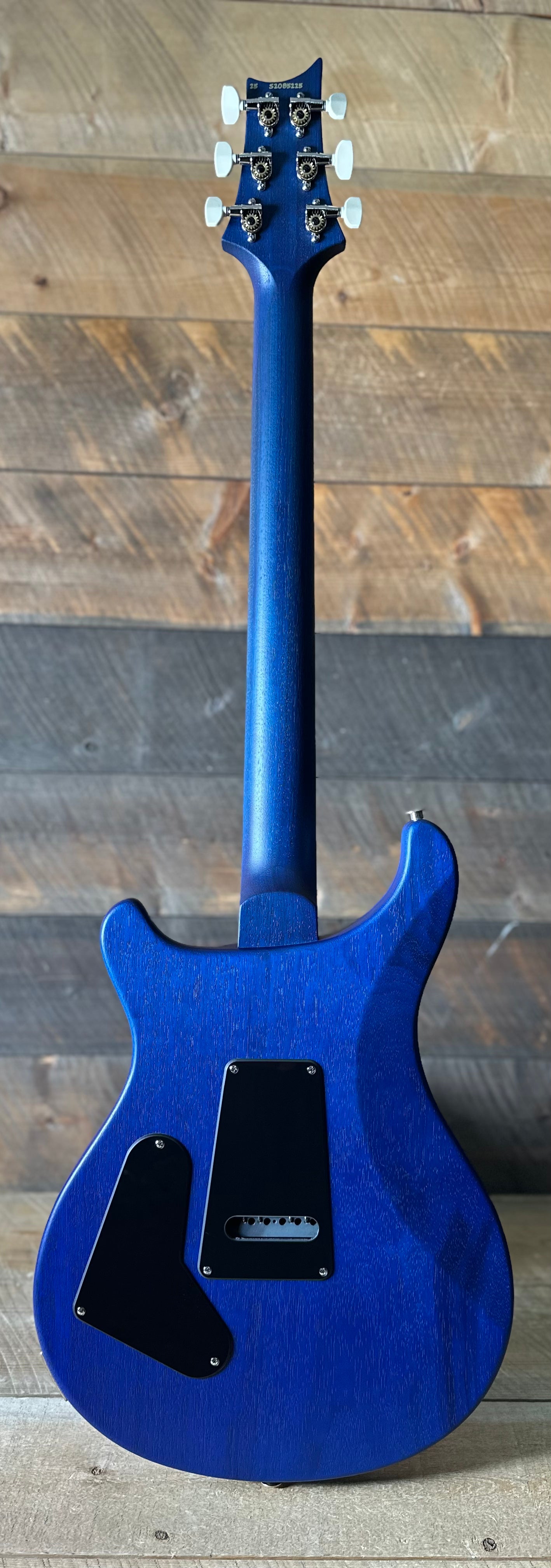 PRS S2 Wood Library Custom 24-08 QS Exclusive Satin Run! - Lake Blue S2085225