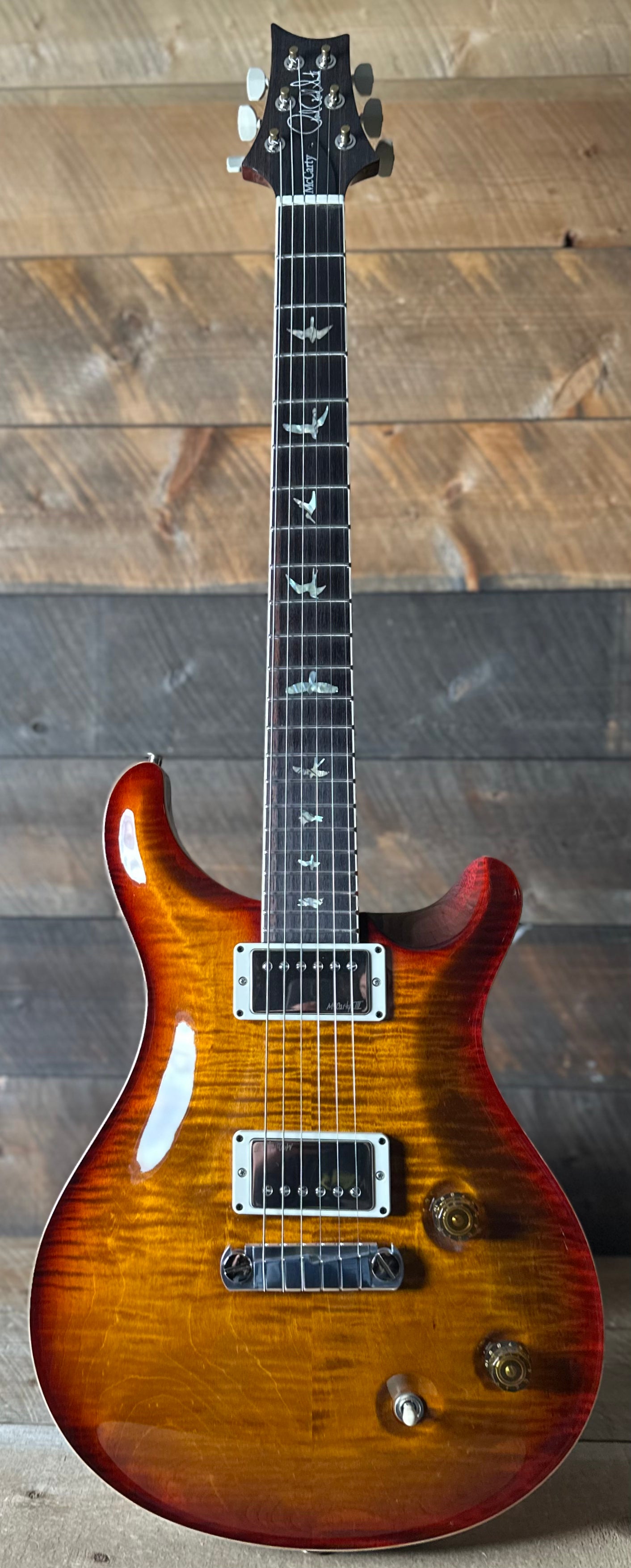 PRS Core McCarty Electric Guitar Stunning Maple Top! - Dark Cherry Sunburst 414052