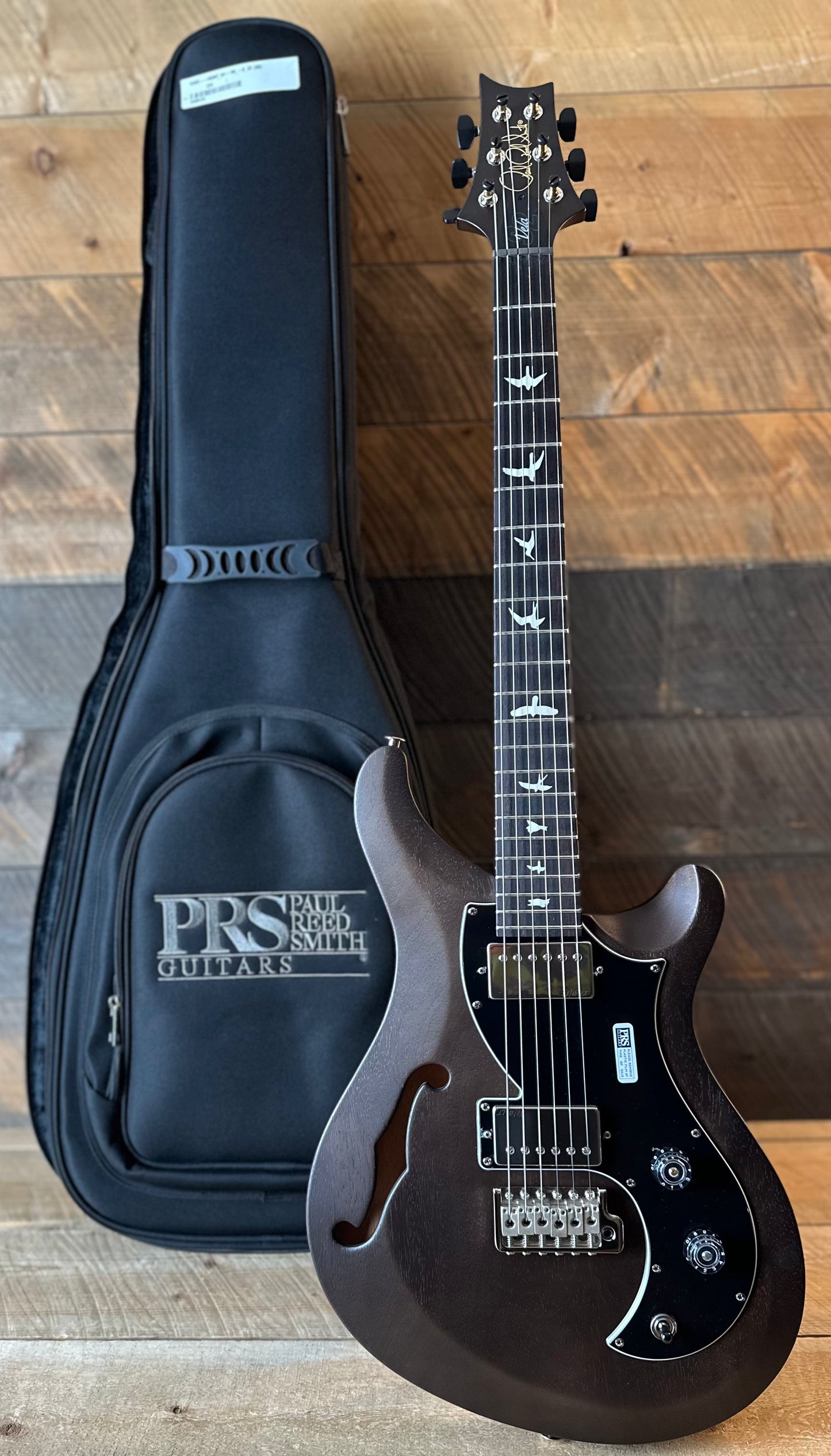 PRS S2 Vela Semi-Hollow HHT Quimper Edition – Walnut Satin Nitro USA Electric Guitar S2089126