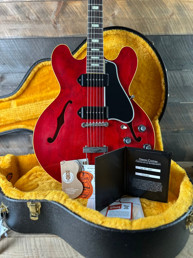 Gibson Custom 1962 ES-330 Reissue, VOS, Sixties Cherry 160525