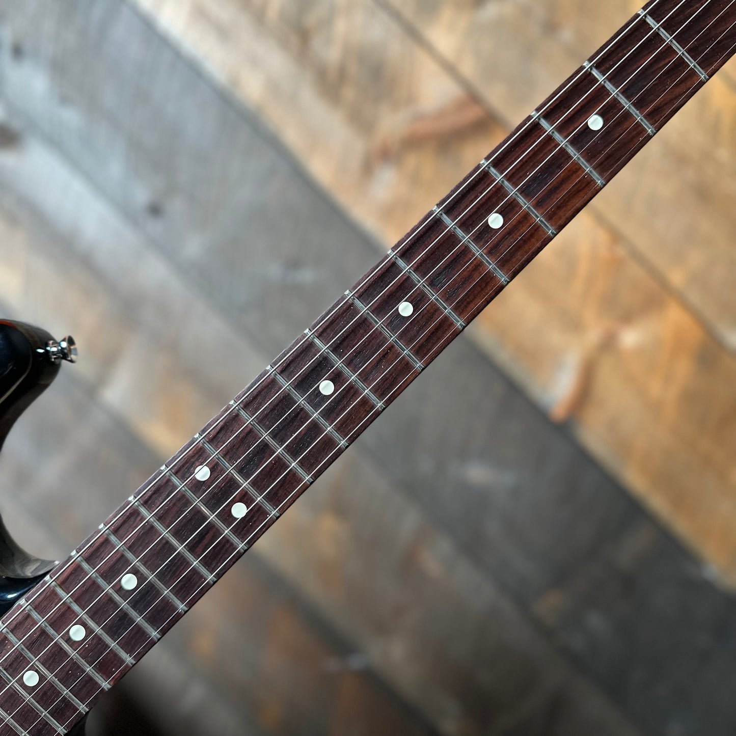 Vintage 1983 Fender Dan Smith Era Standard Stratocaster (2-Knob) with Rosewood Fretboard 7.8 LBS!- Black