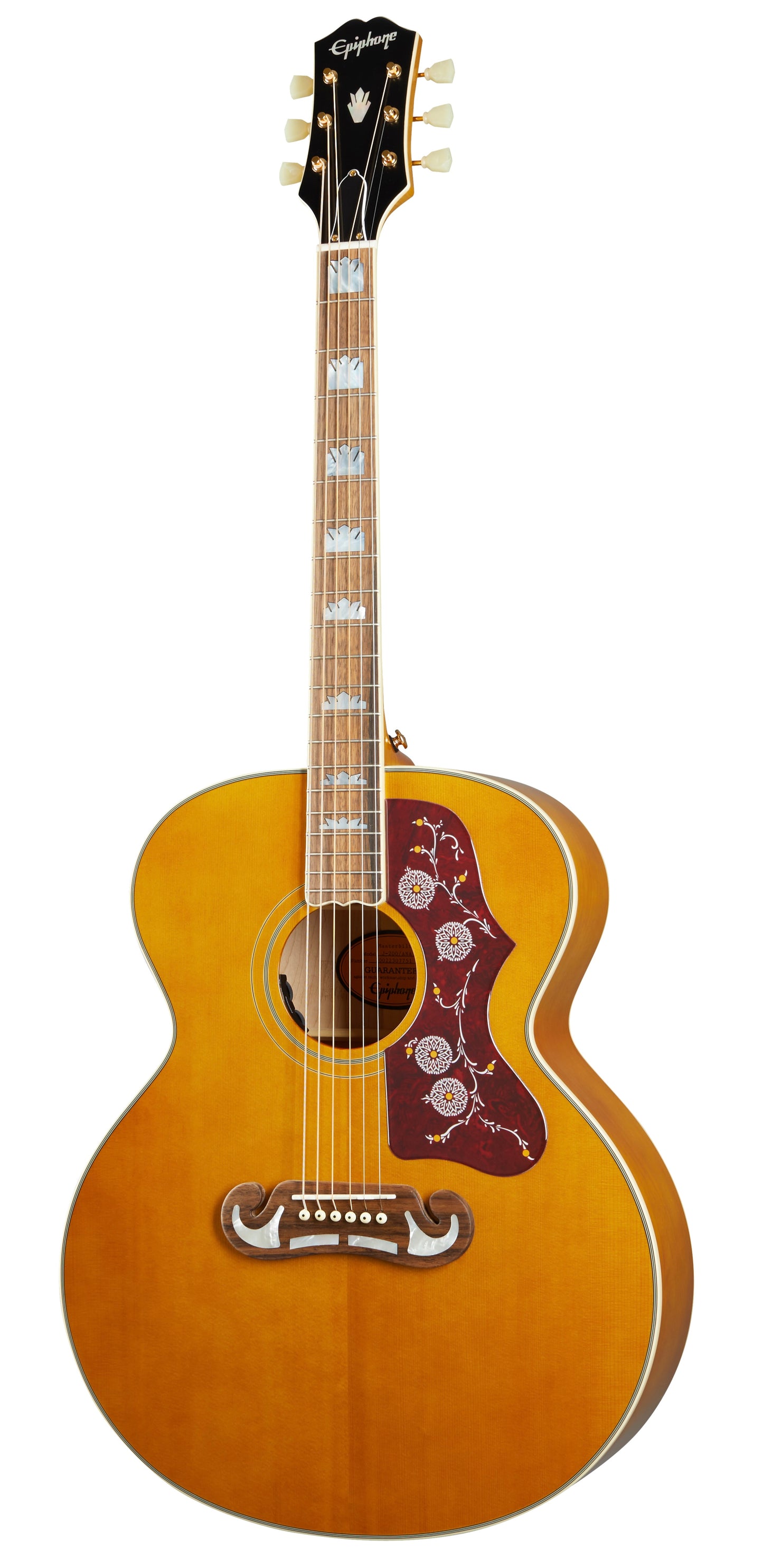 Epiphone Inspired by Gibson J-200 Acoustic-Electric Guitar - Aged Antique Natural Gloss