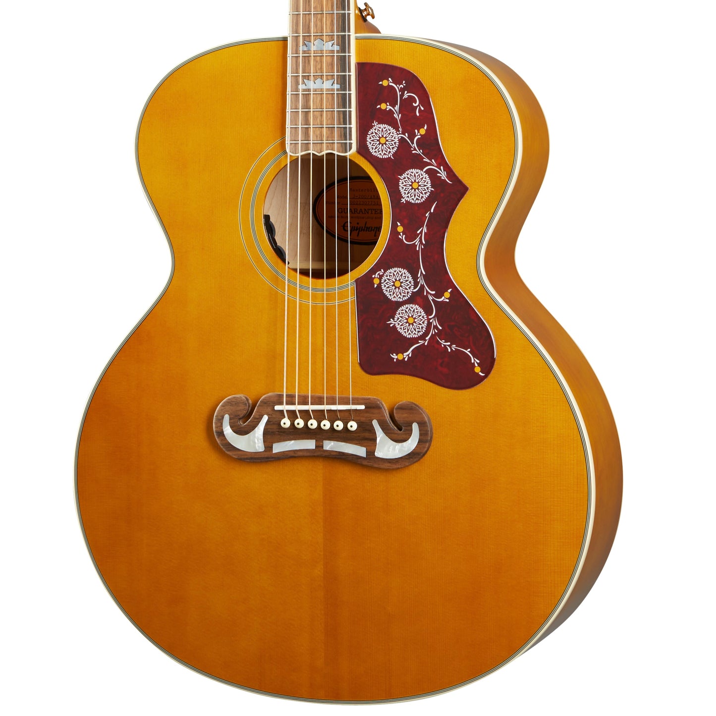 Epiphone Inspired by Gibson J-200 Acoustic-Electric Guitar - Aged Antique Natural Gloss