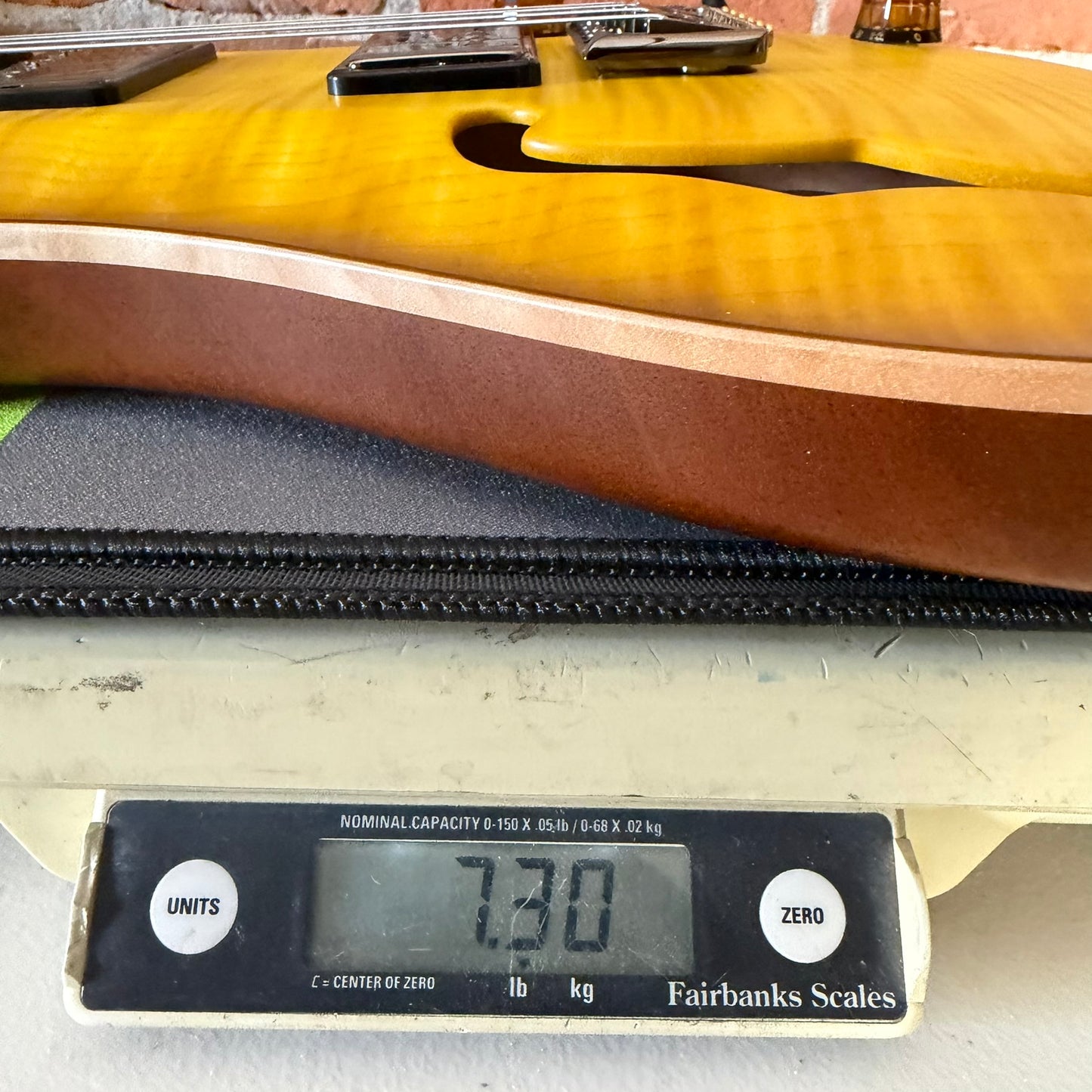 PRS Wood Library Custom 24 Fatback Semi-Hollow McCarty III Pickups Ebony Fretboard Satin Livingston Lemondrop Finish Stained Maple Neck 423673