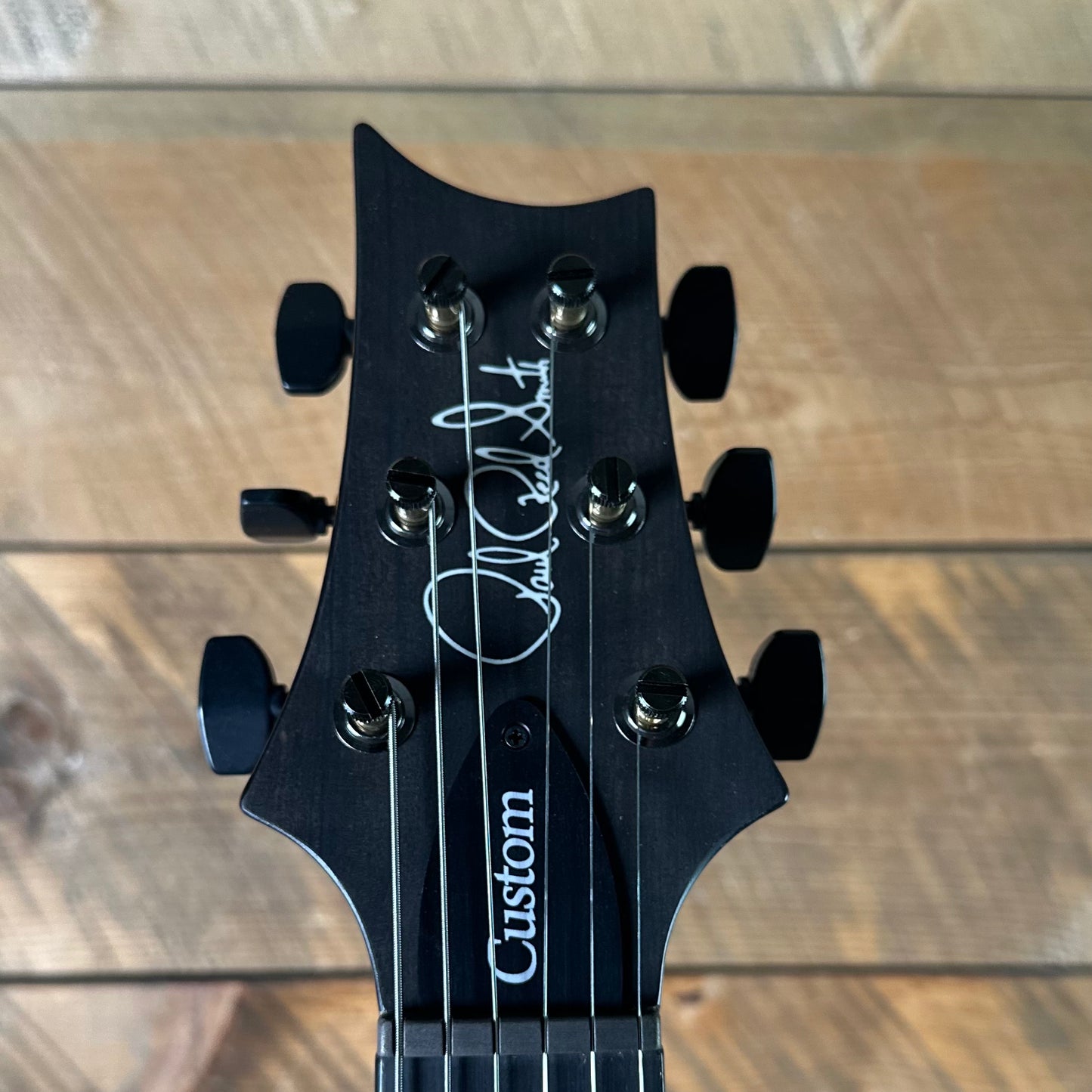 PRS Wood Library Custom 24 Fatback Semi-Hollow McCarty III Pickups Ebony Fretboard Satin Yellow Tiger Stained Maple Neck 423672