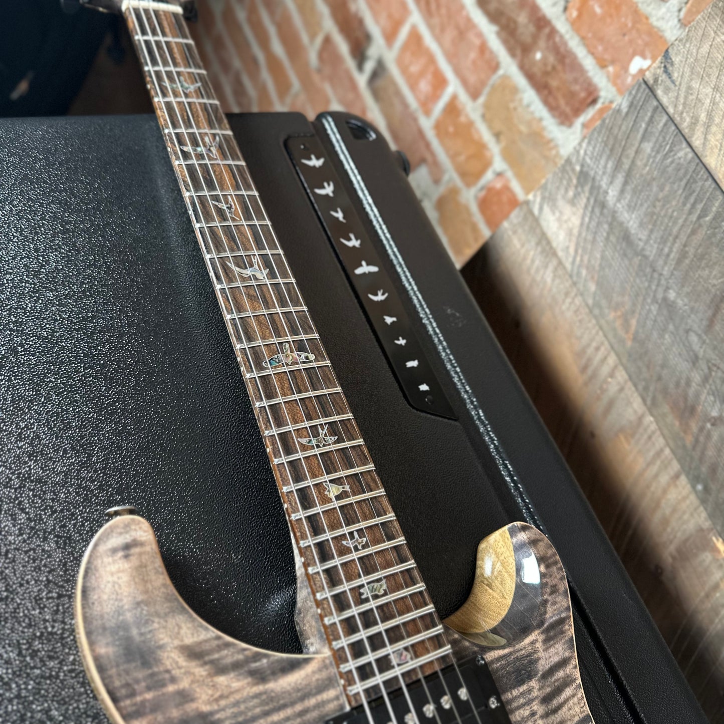 PRS Wood Library Custom 24 Stoptail Limited Edition - Charcoal (Natural Back) 430172