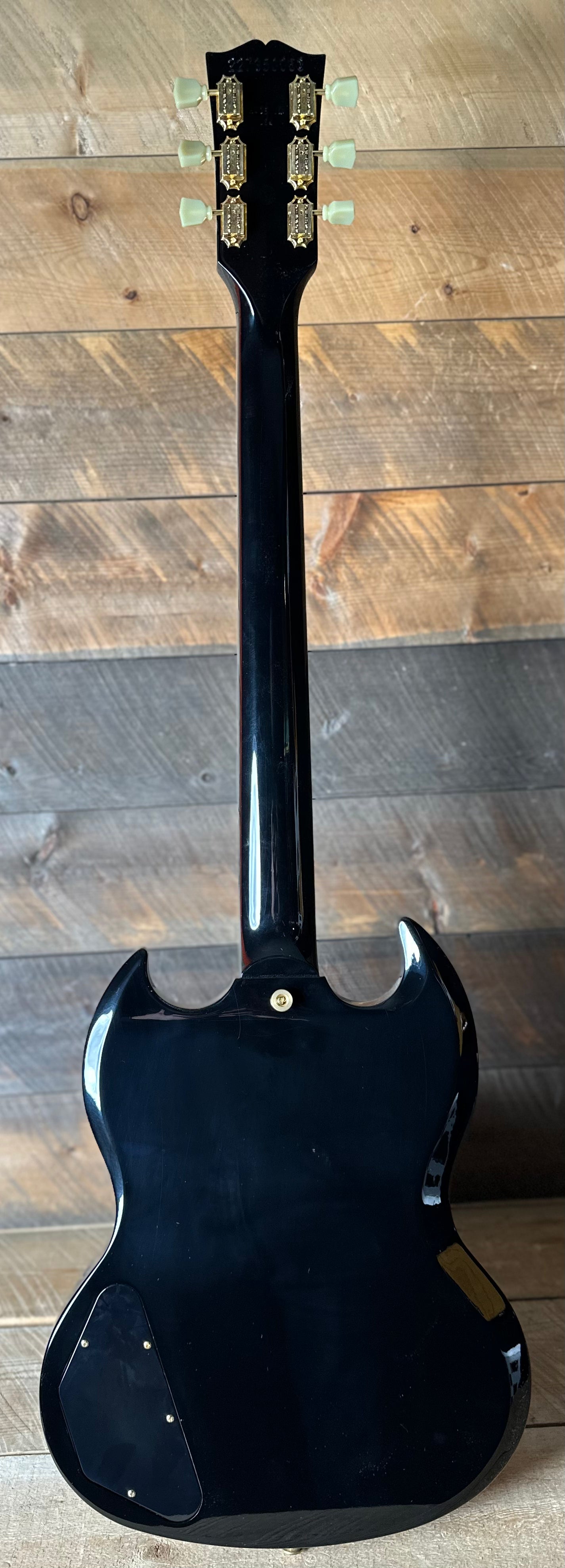 Gibson SG Standard '61 Maestro Vibrola *Extremely Limited!!* - Ebony W/Gold Hardware, T-Type Pickups, Witch Hat Knobs 227350063