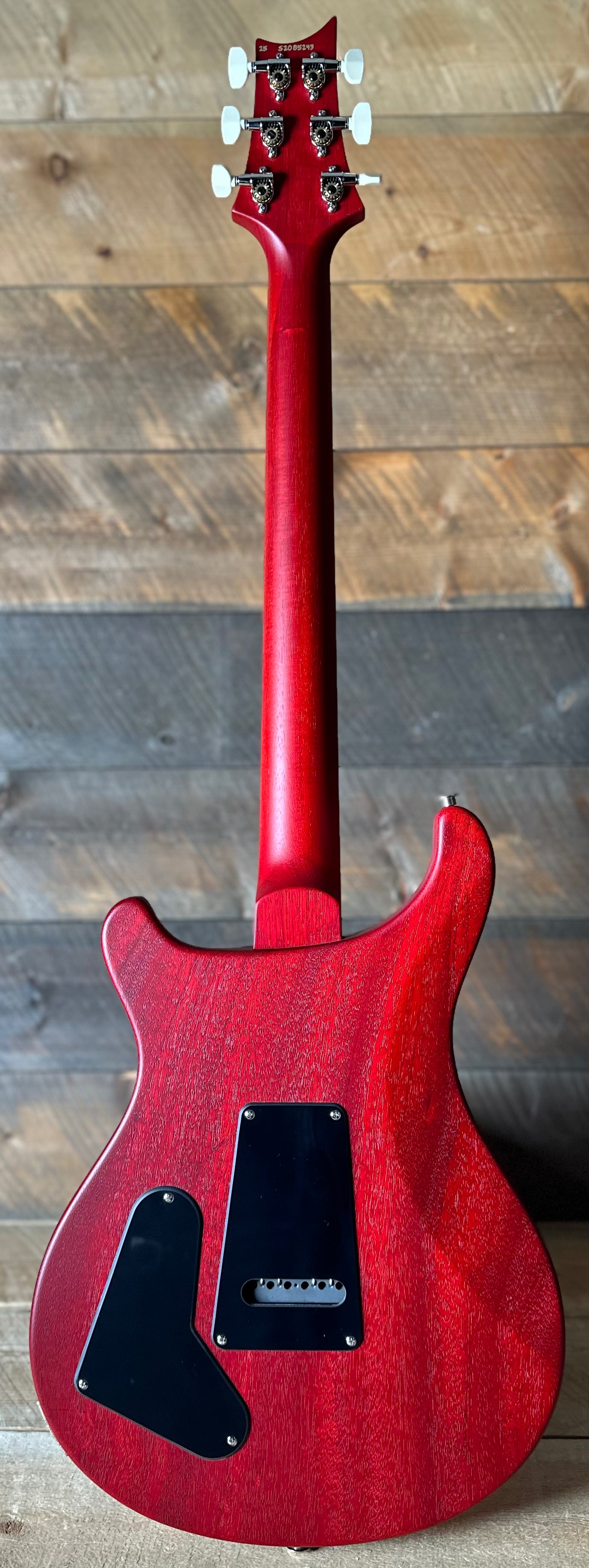 PRS S2 Wood Library Special Semi-Hollow Quilted Top - Satin Faded Grey Black Cherry Burst S2085243