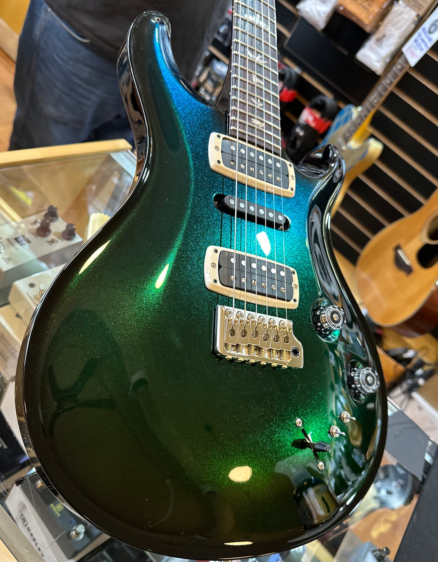 PRS Modern Eagle V Custom Color - Rare One Of A Kind!! Celestial Green Blue Sparkle 416140