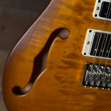 PRS S2 Wood Library Special Semi-Hollow Quilted Top Ebony Fretboard Violin Amber Sunburst  S2088415
