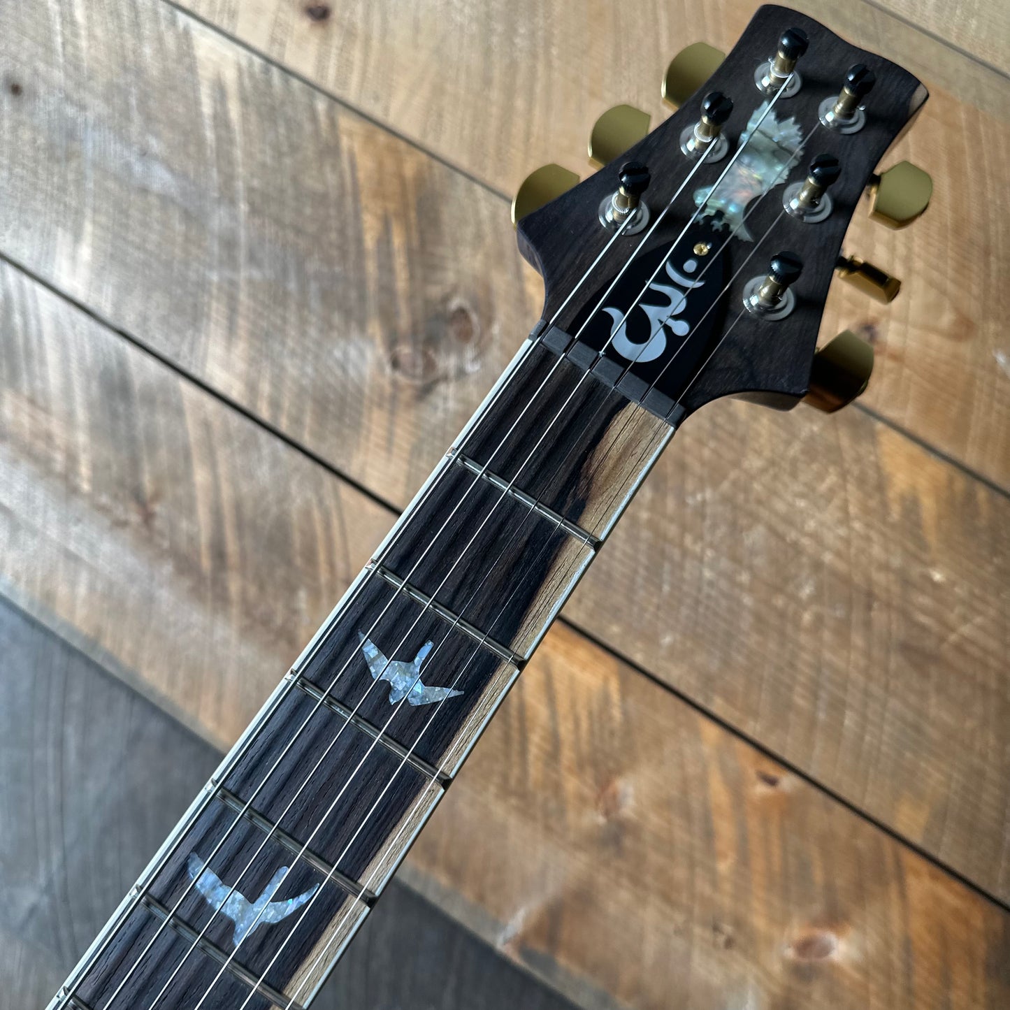 PRS Wood Library Santana Retro 10 Top, Korina Back & Neck, Ziricote FB!! - Bonnie Pink W/Blue Back! 418668