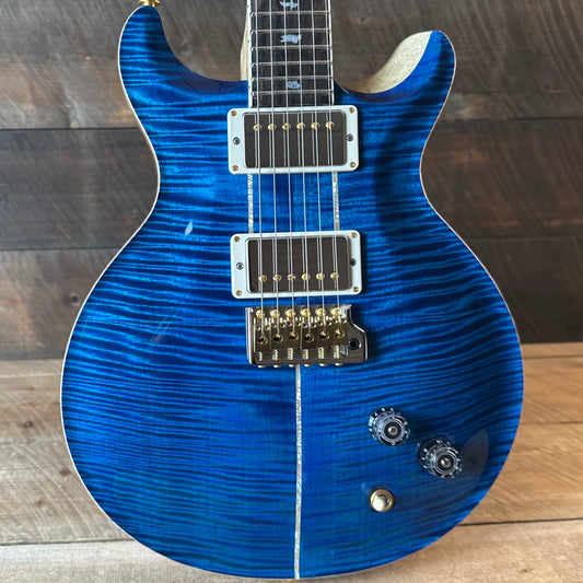 PRS Wood Library Santana Retro Korina Back & Neck, Ziricote FB - Aquamarine 430120