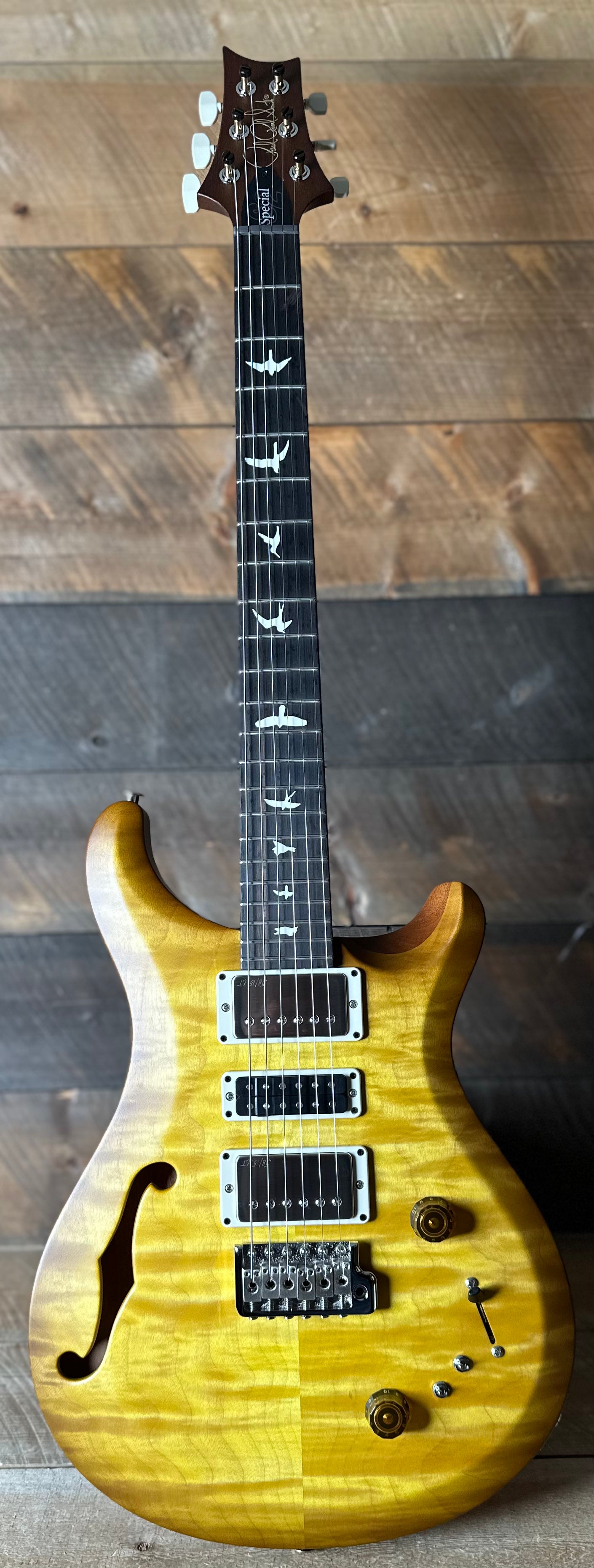 PRS S2 Wood Library Special Semi-Hollow Quilted Top - Livingston Lemondrop S2085516