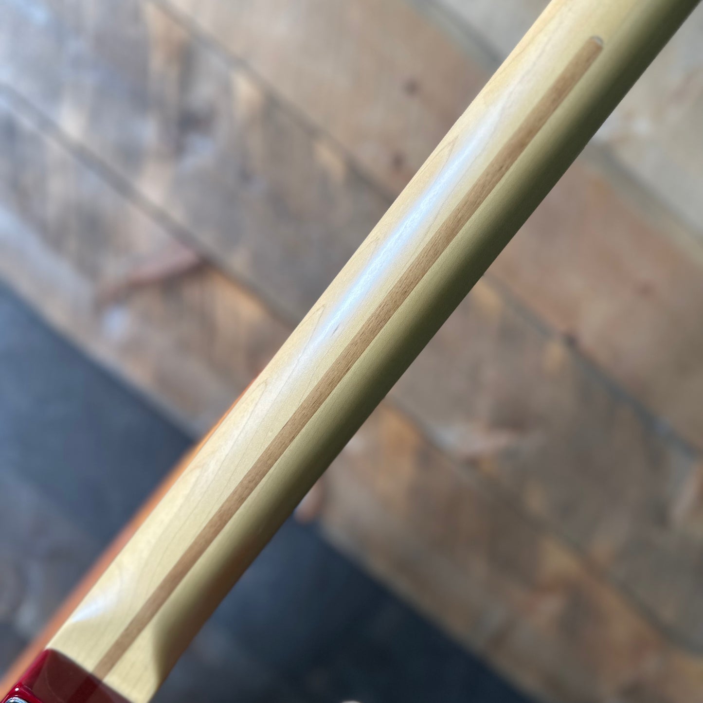 Used 2000 Fender American Deluxe Stratocaster - Transparent Red