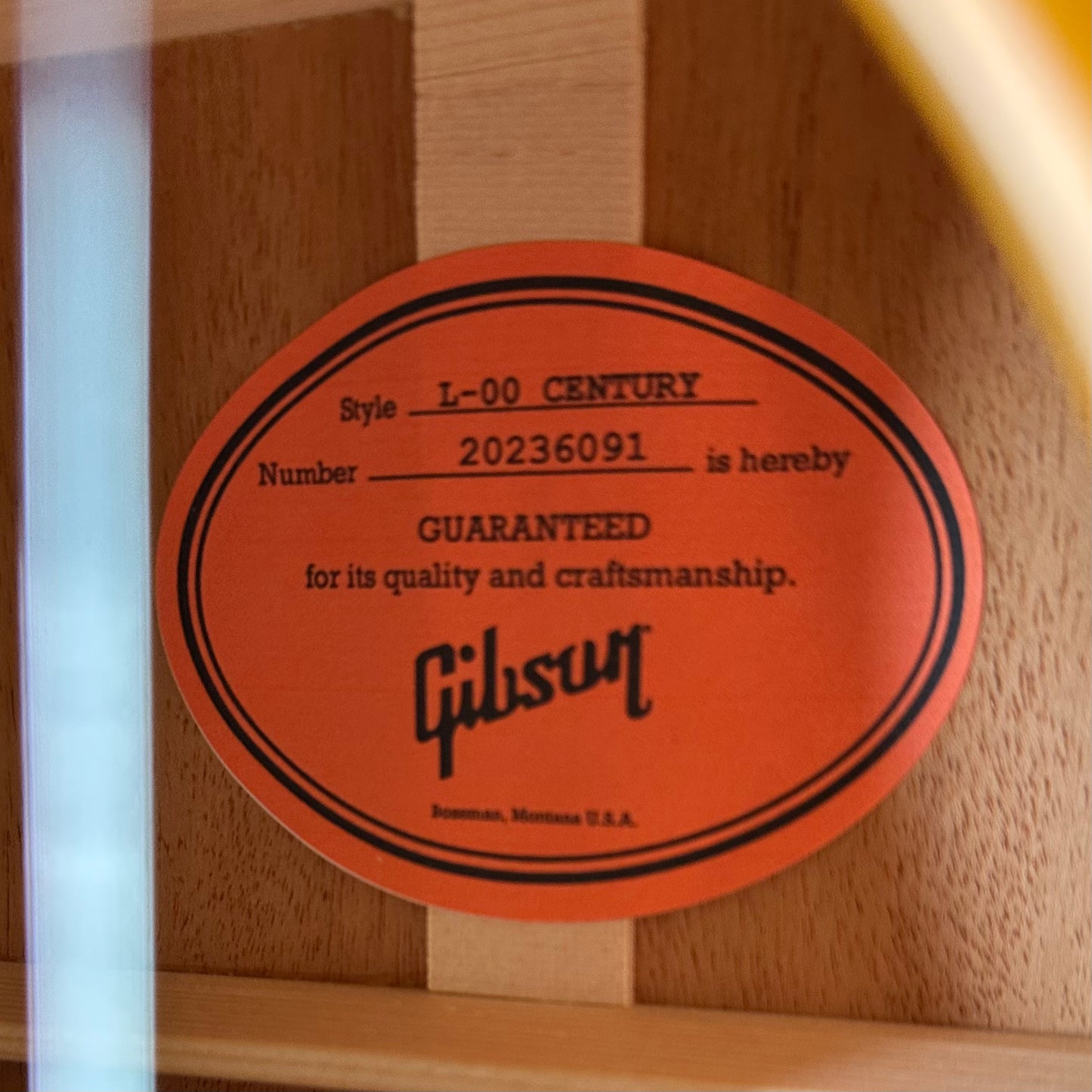 Gibson L-00 Century 12-Fret Acoustic - Vintage Amber 20236091
