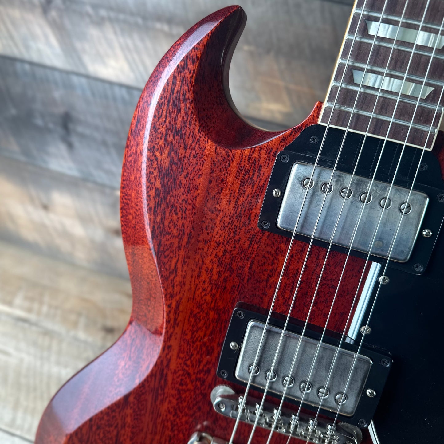 Gibson Custom 1961 Les Paul SG Standard Reissue Stop Bar, VOS - Cherry Red 600911