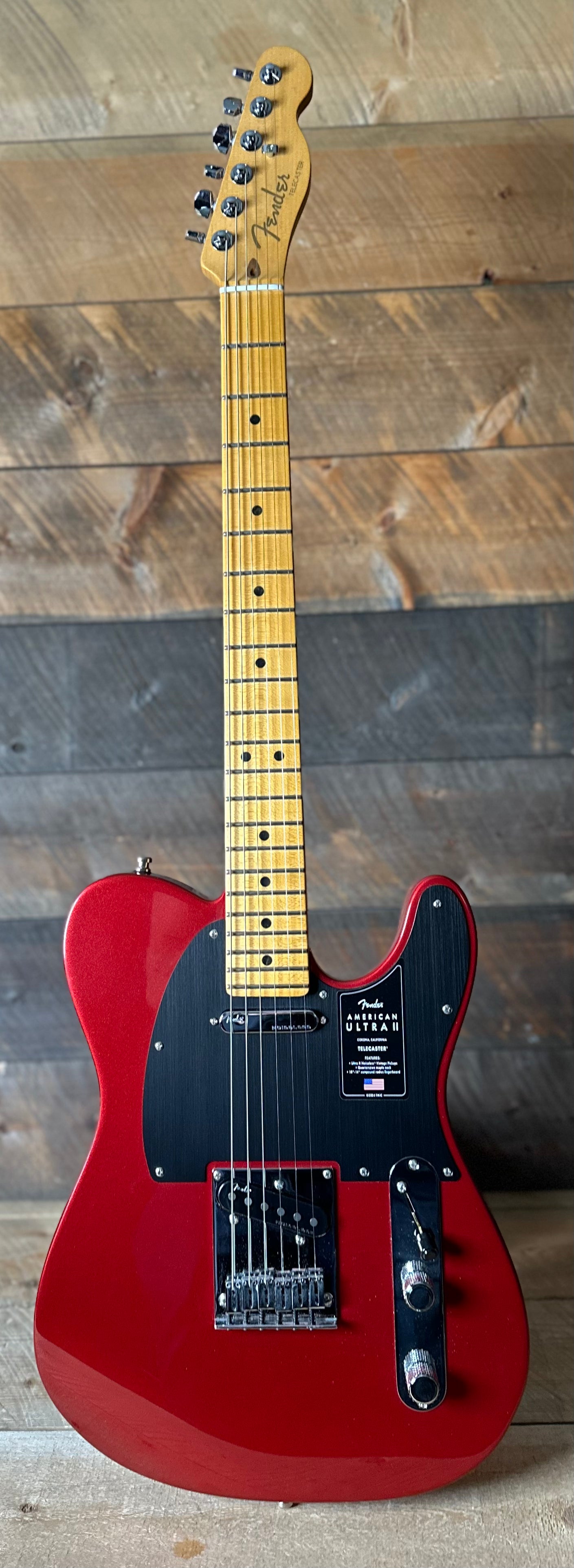 Used Fender American Ultra ii Telecaster - Sinister Red