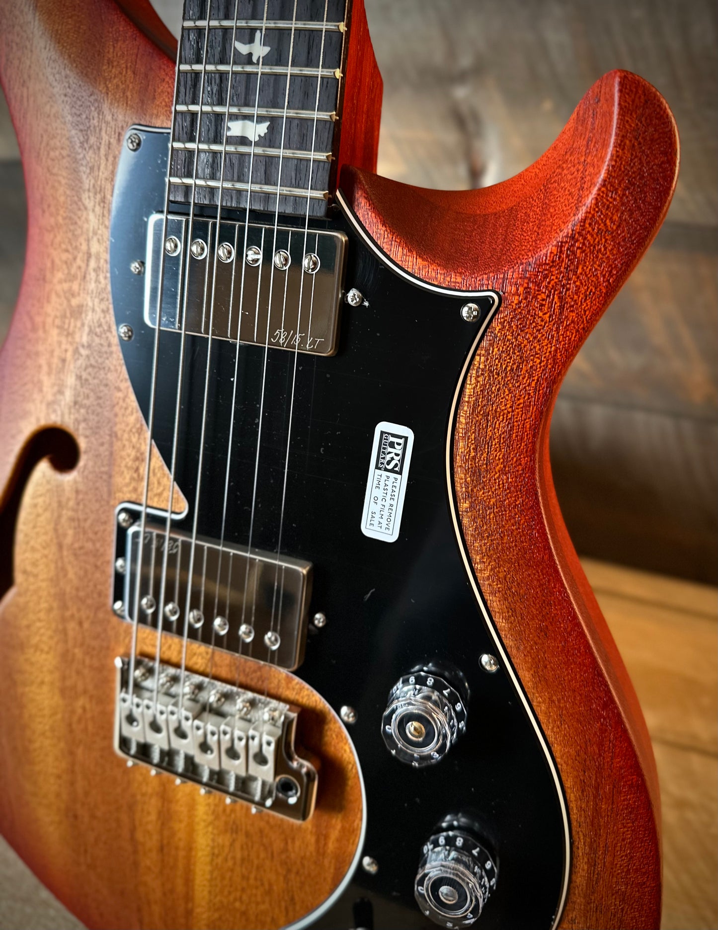 PRS S2 Vela Semi-Hollow HHT Quimper Edition – McCarty Sunburst Satin Nitro USA Electric Guitar S2089043